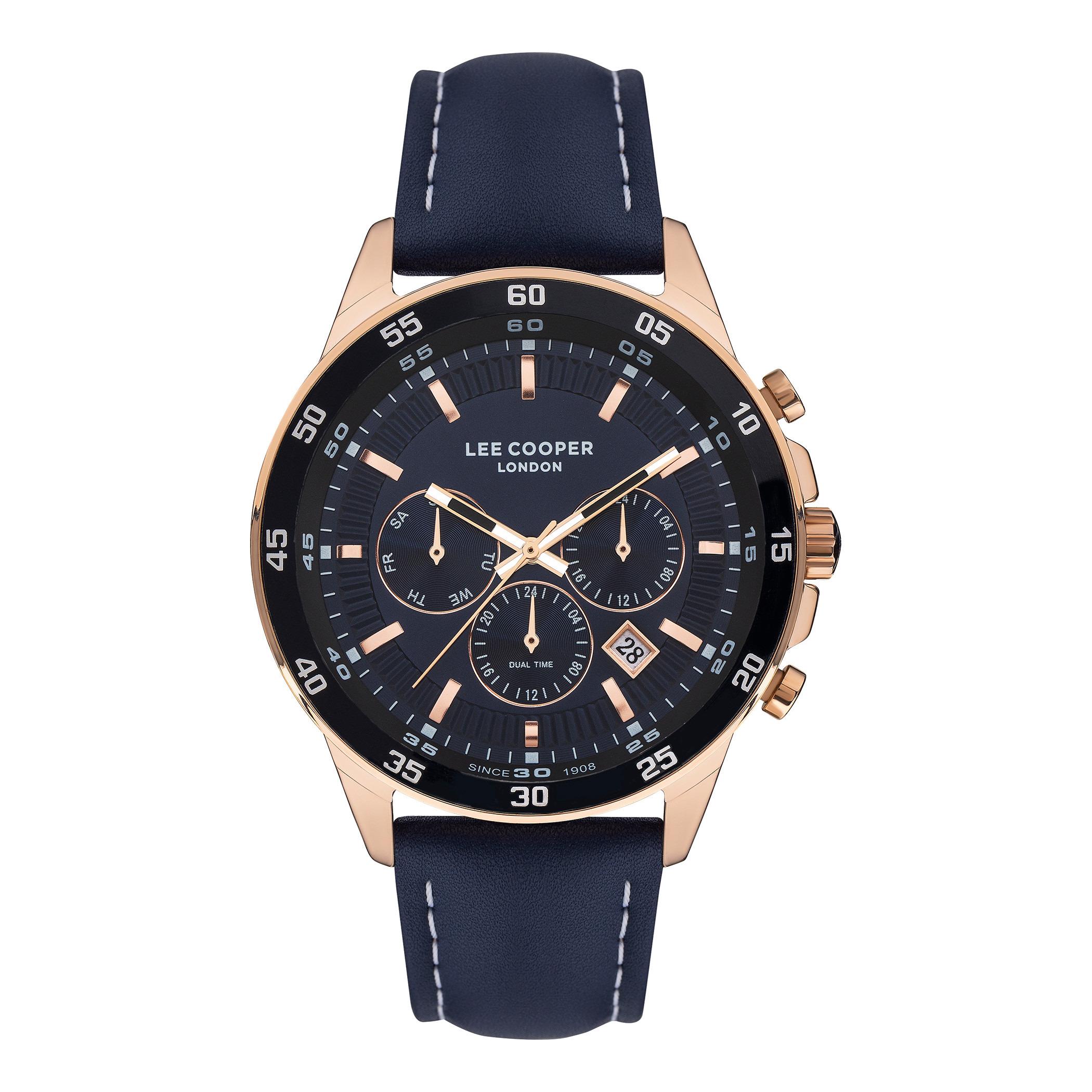 Lee Cooper Men Dark Blue Dial Chronograph Watch - LC07372.499-men-watchesandjewellery-watches-image-1