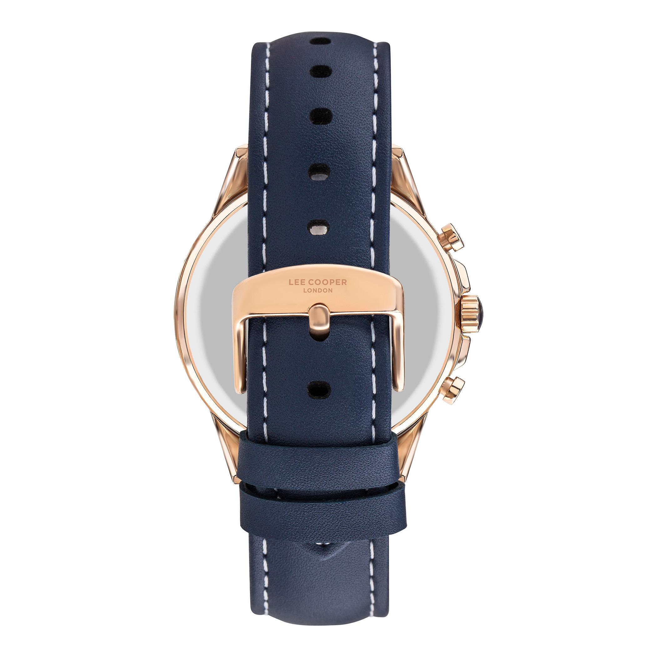  LC07372.499-ساعة كرونوغراف من لي كوبر بمينا أزرق غامق للرجال -men-watchesandjewellery-watches-image-3