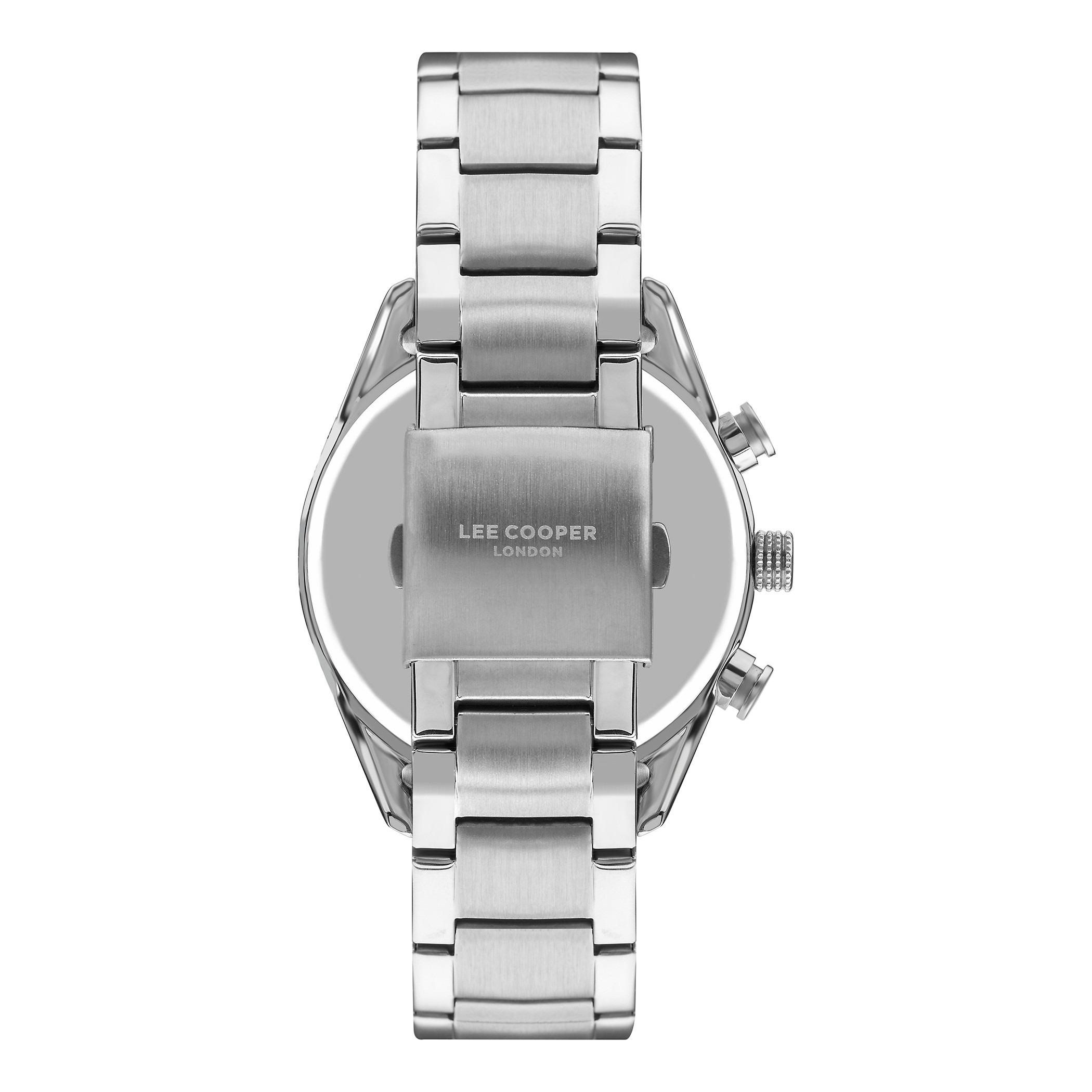  LC07378.060-ساعة كرونوغراف من لي كوبر بمينا غون ميتال للرجال -men-watchesandjewellery-watches-image-3