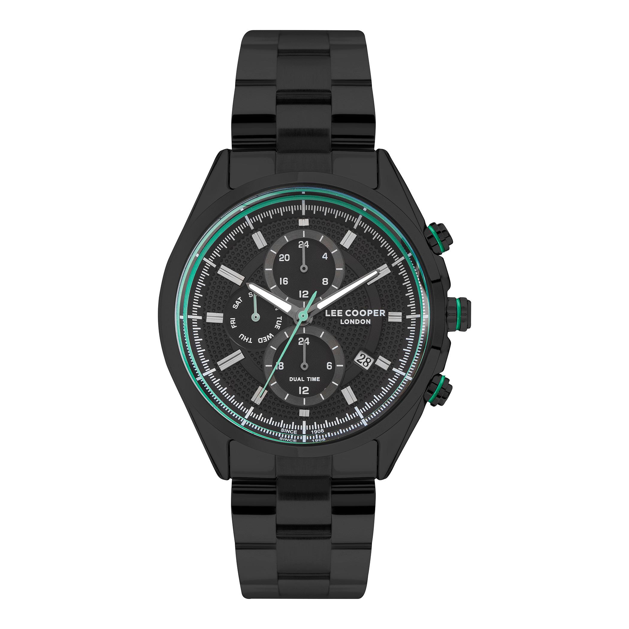  LC07399.650-ساعة كرونوغراف من لي كوبر بمينا أسود للرجال -men-watchesandjewellery-watches-image-1
