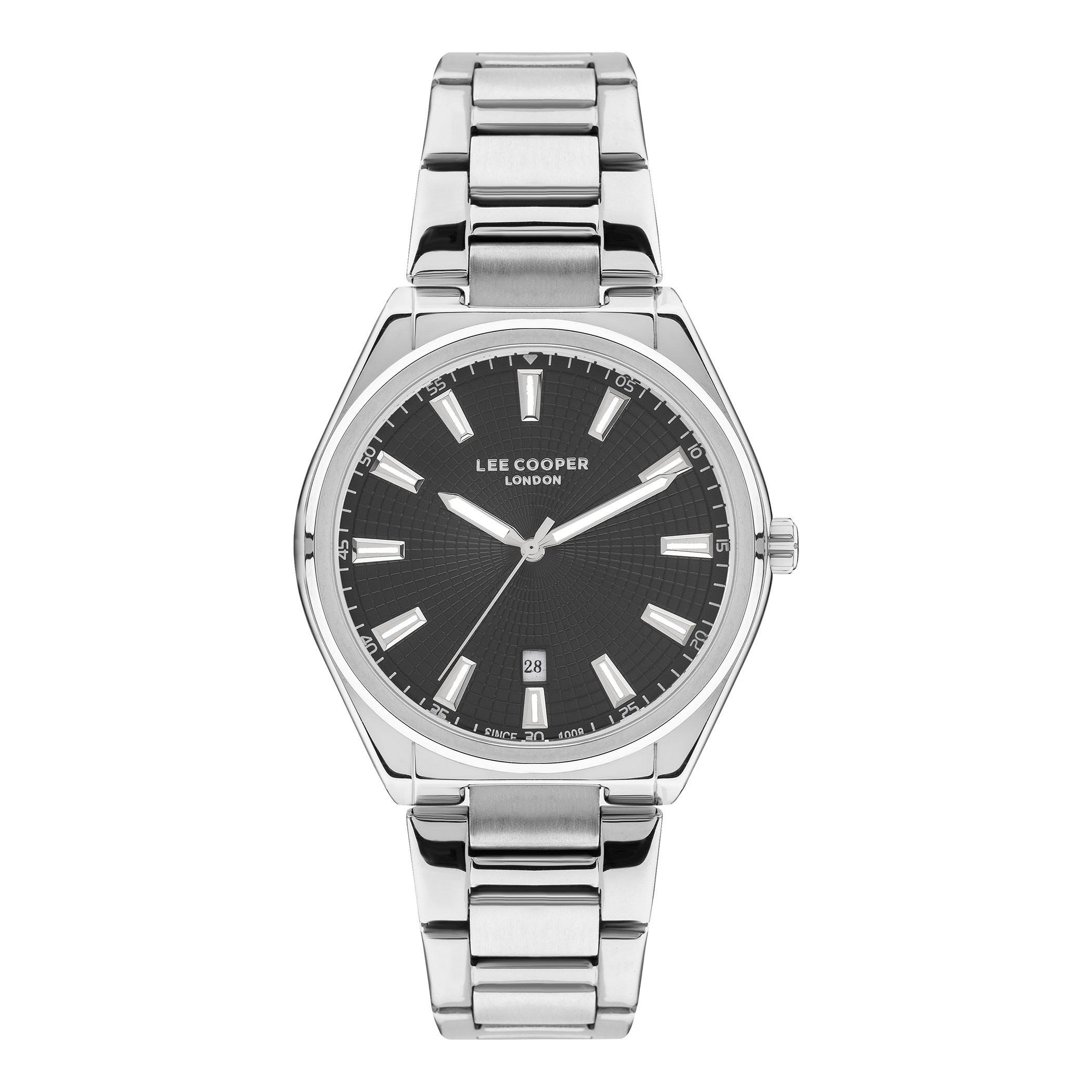  AN3614-54E - ساعة كرونوغراف من سيتيزن كوارتز للرجال بمينا اسود مع سوار فضي وذهبي -men-watchesandjewellery-watches-image-1