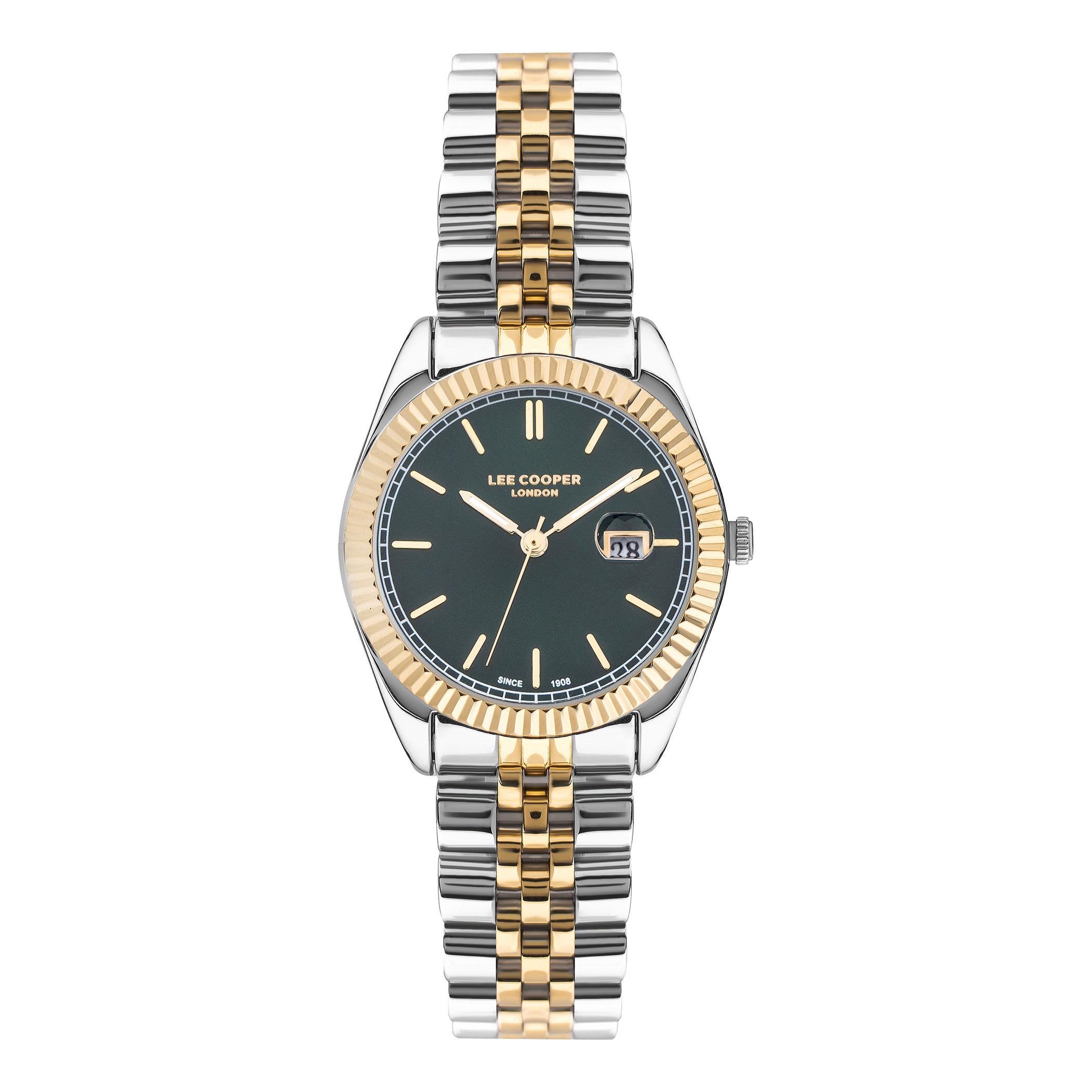  LC07326.250-ساعة أنالوج من لي كوبر بمينا اخضر للنساء -women-watchesandjewellery-watches-image-1