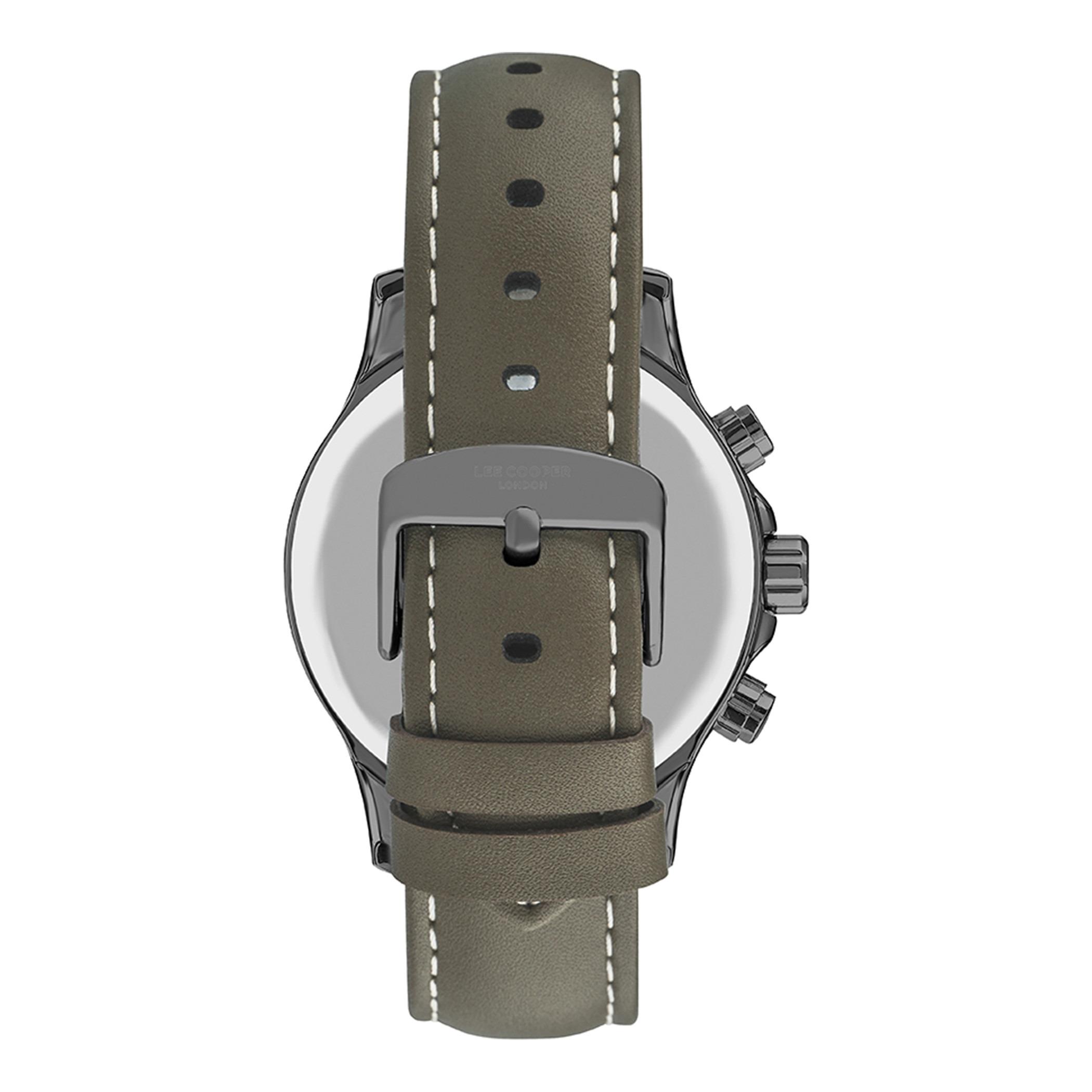  LC07354.065-ساعة كرونوغراف من لي كوبر بمينا غون ميتال للرجال -men-watchesandjewellery-watches-image-3