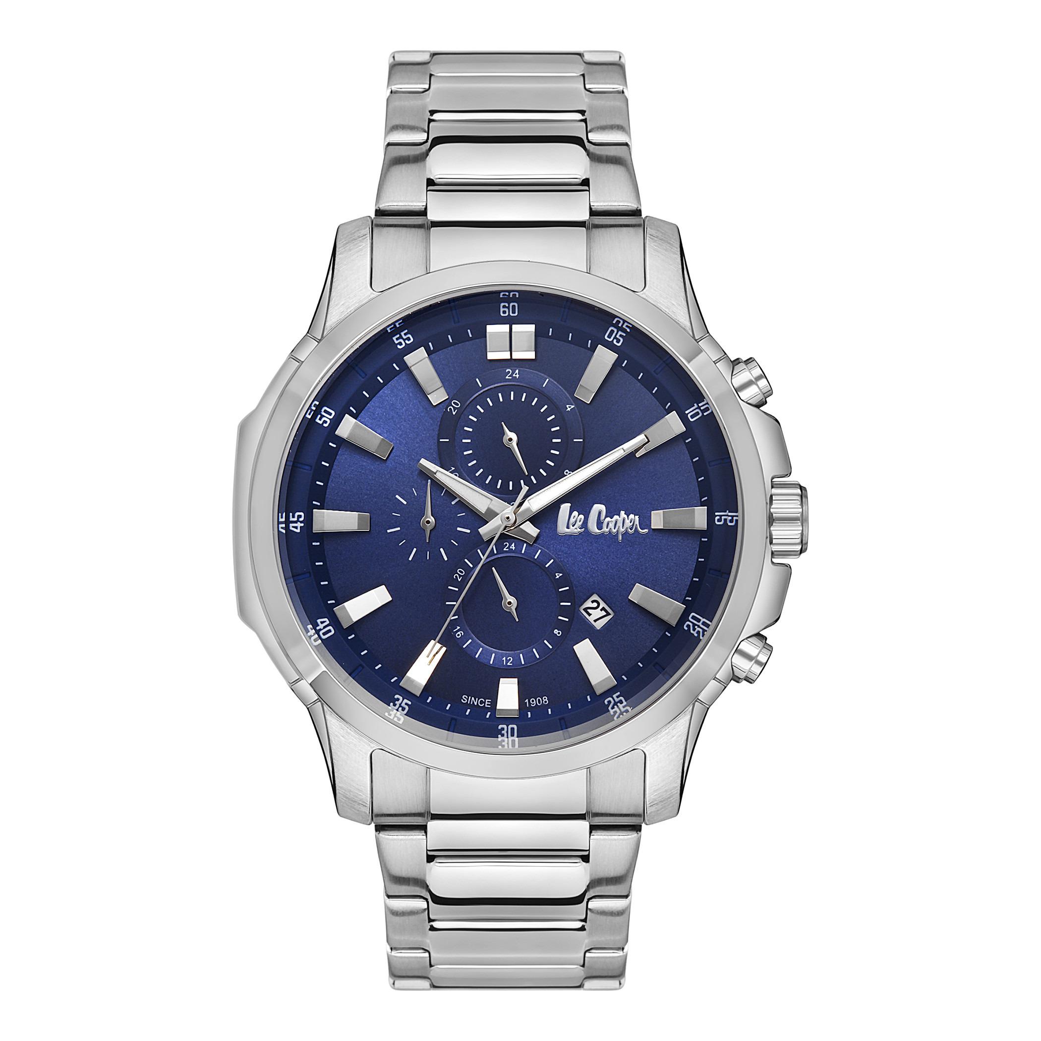  LC06846.390-ساعة كرونوغراف من لي كوبر بمينا أزرق غامق للرجال -men-watchesandjewellery-watches-image-1