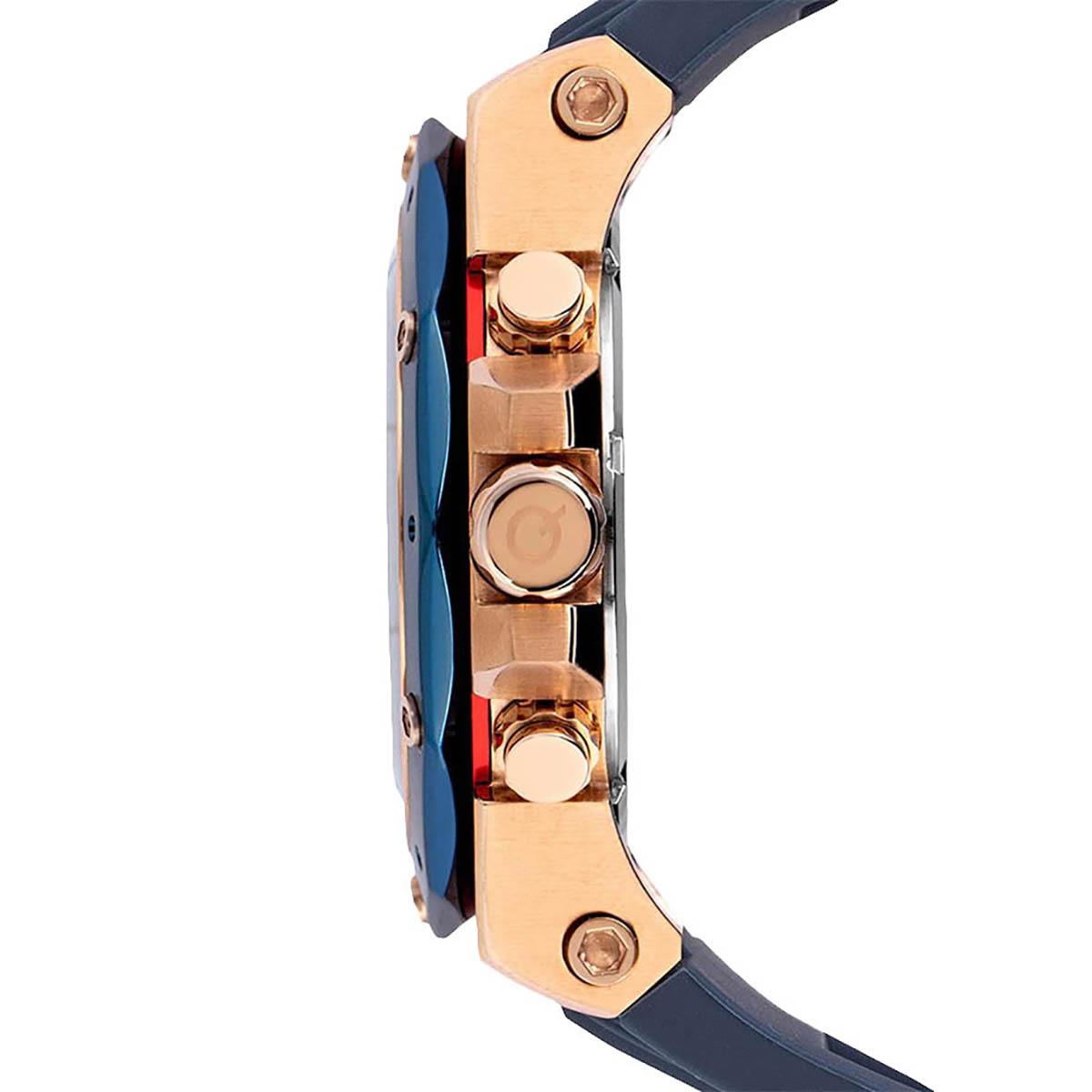 Quantum Men Blue Dial Chronograph Watch with Blue Strap - HNG704.499-men-watchesandjewellery-watches-image-2