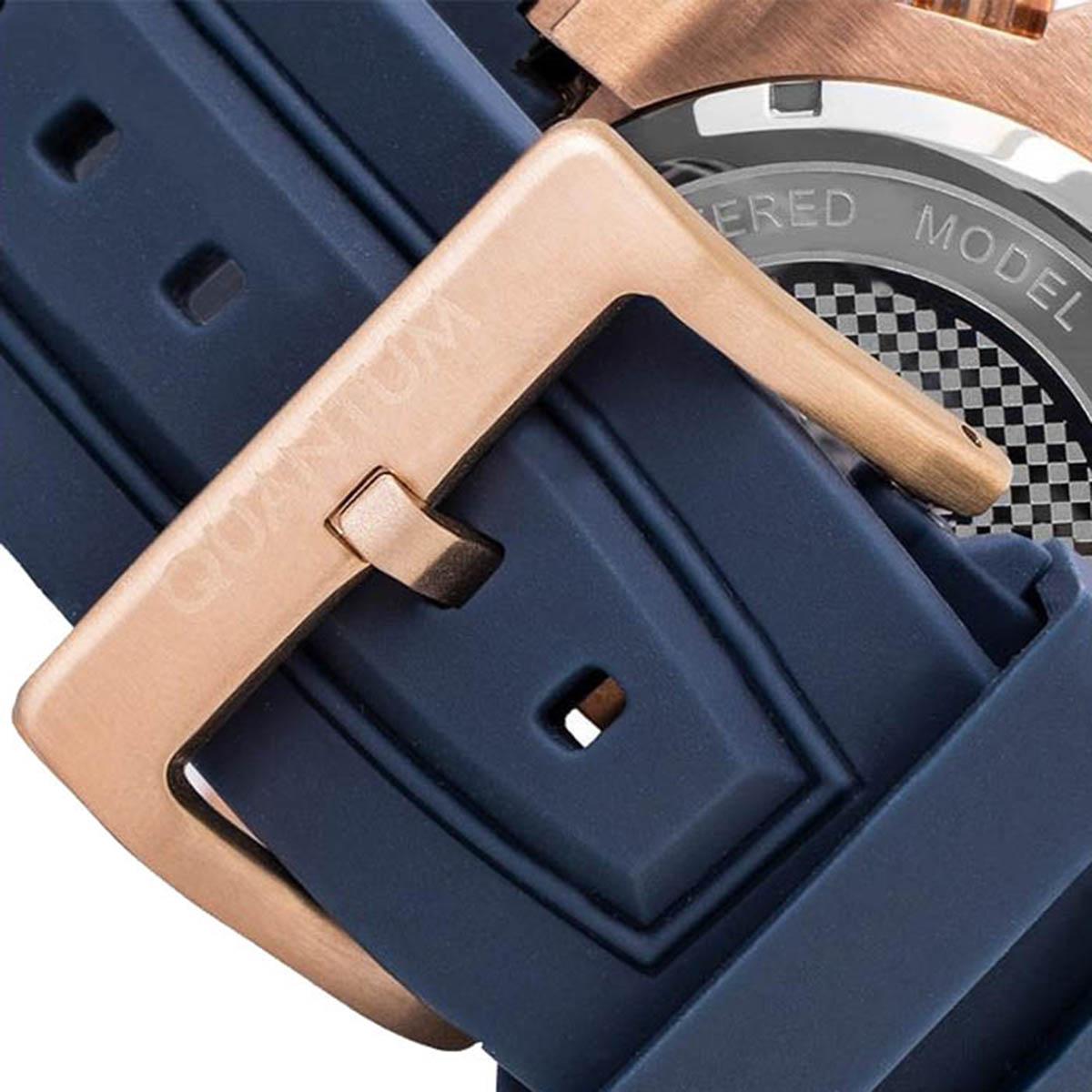 Quantum Men Blue Dial Chronograph Watch with Blue Strap - HNG704.499-men-watchesandjewellery-watches-image-3