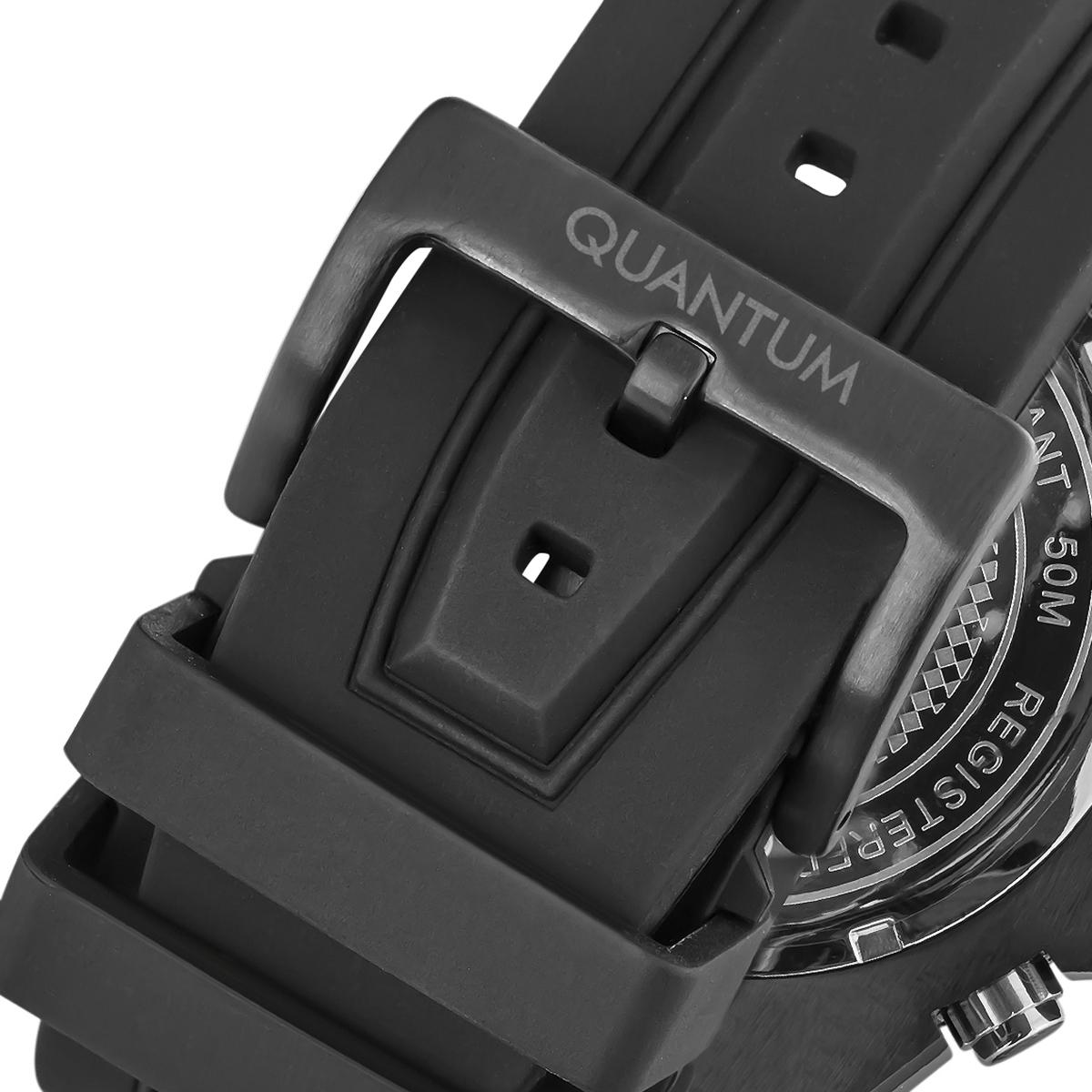 ساعة كوانتوم للرجال بمينا اسود كرونوغراف وسوار اسود - HNG704.650-men-watchesandjewellery-watches-image-3