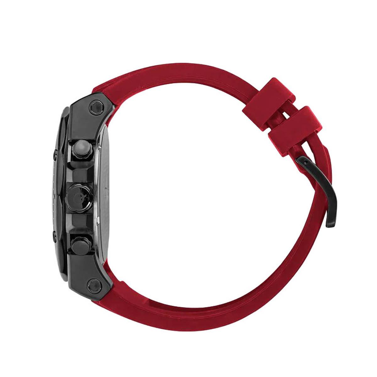 Quantum Men Black Dial Chronograph Watch with Maroon Strap - HNG704.658-men-watchesandjewellery-watches-image-2