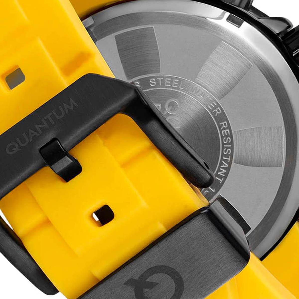 Quantum Men Black Dial Chronograph Watch with Yellow Strap - PWG714.654-men-watchesandjewellery-watches-image-3