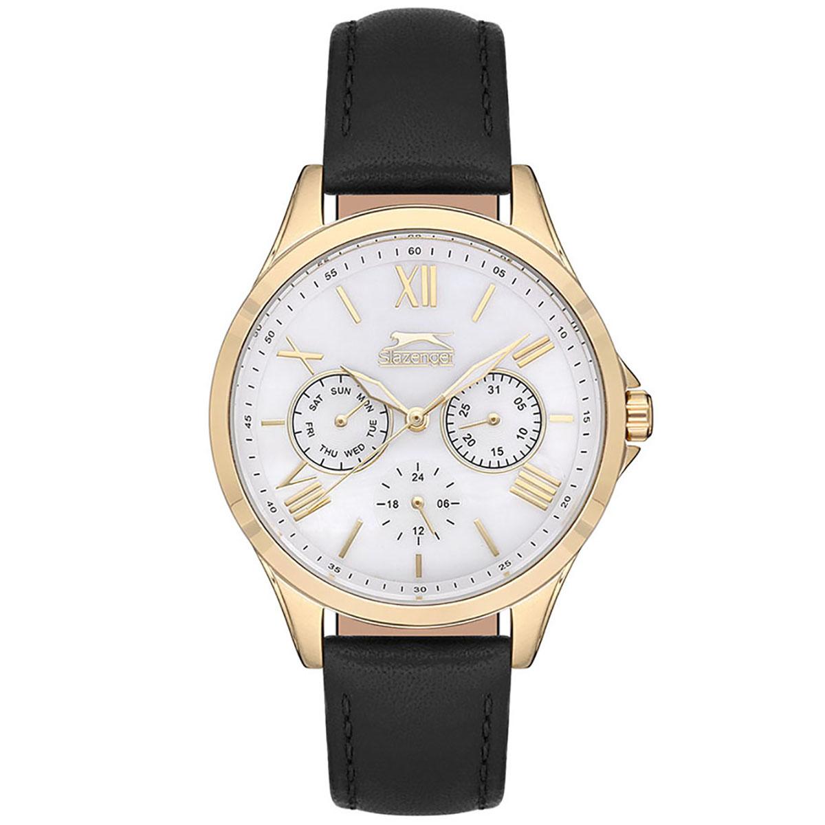 Slazenger Women White Dial Analog Watch with Black Strap - SL.9.6273.4.02-women-watchesandjewellery-watches-image-1