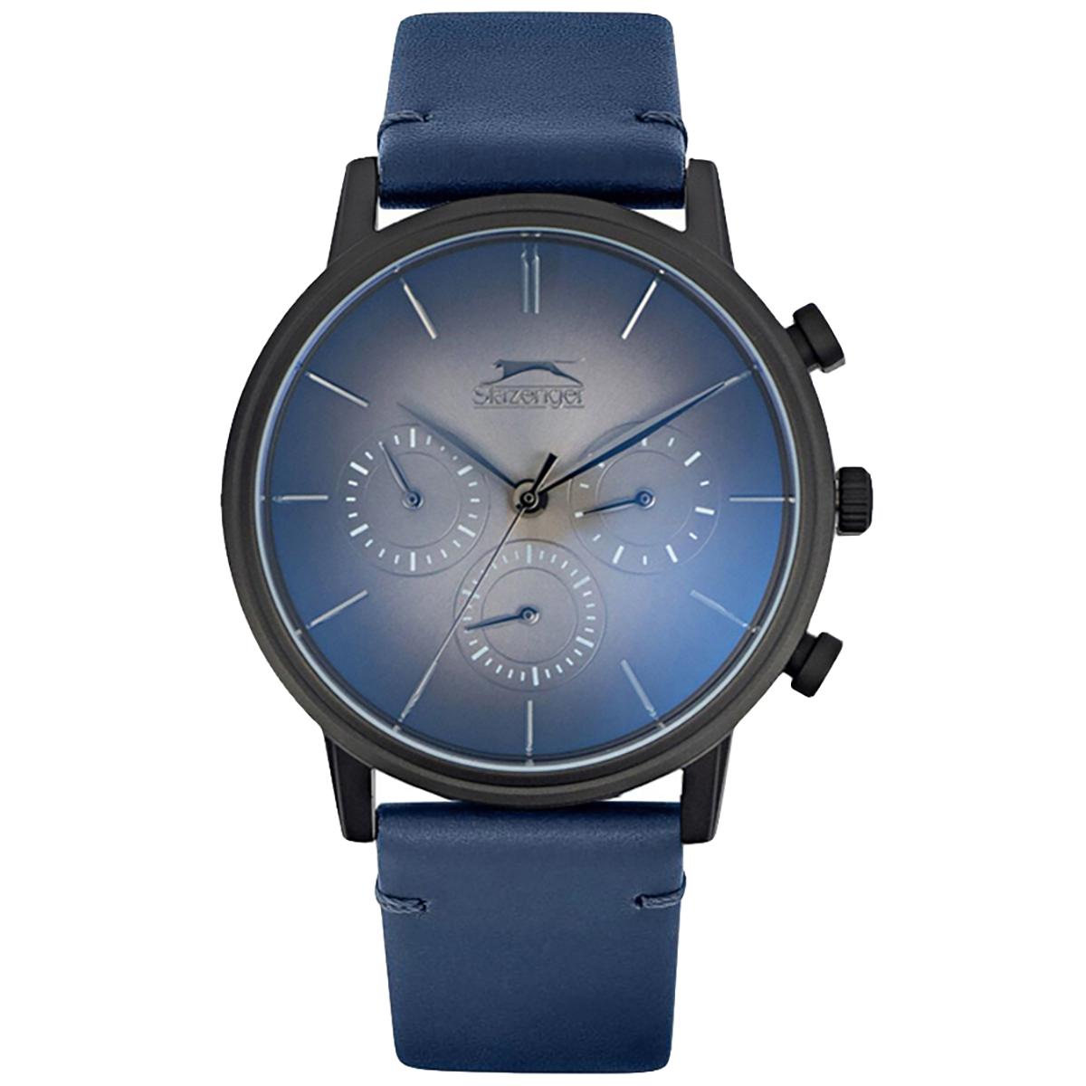 Slazenger Men Blue Dial Chronograph Watch with Blue Strap - SL.9.6293.2.02-men-watchesandjewellery-watches-image-1