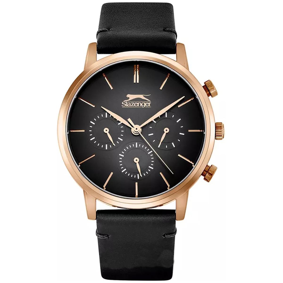 ساعة سلازنجر للرجال بمينا اسود كرونوغراف وسوار اسود - SL.9.6293.2.04-men-watchesandjewellery-watches-image-1