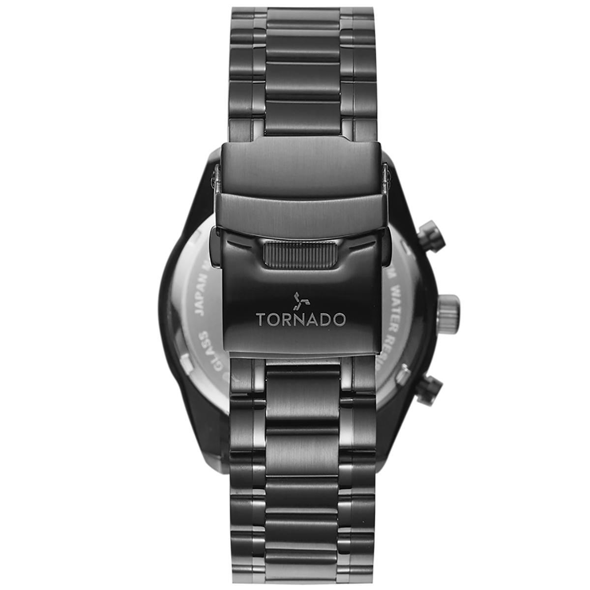 ساعة تورنيدو للرجال بمينا اوف وايت كرونوغراف وسوار معدني - T20103B-XBXI-men-watchesandjewellery-watches-image-3