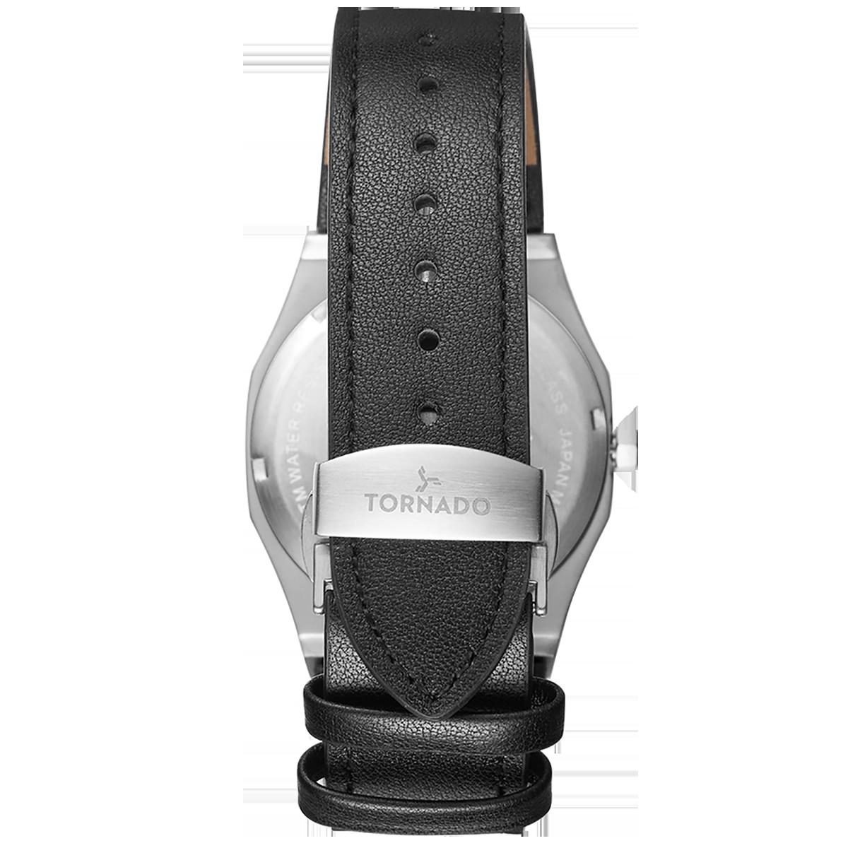 Tornado Men Black Dial Analog Watch with Black Strap - T22002-SLBB | 40 MM-men-watchesandjewellery-watches-image-3