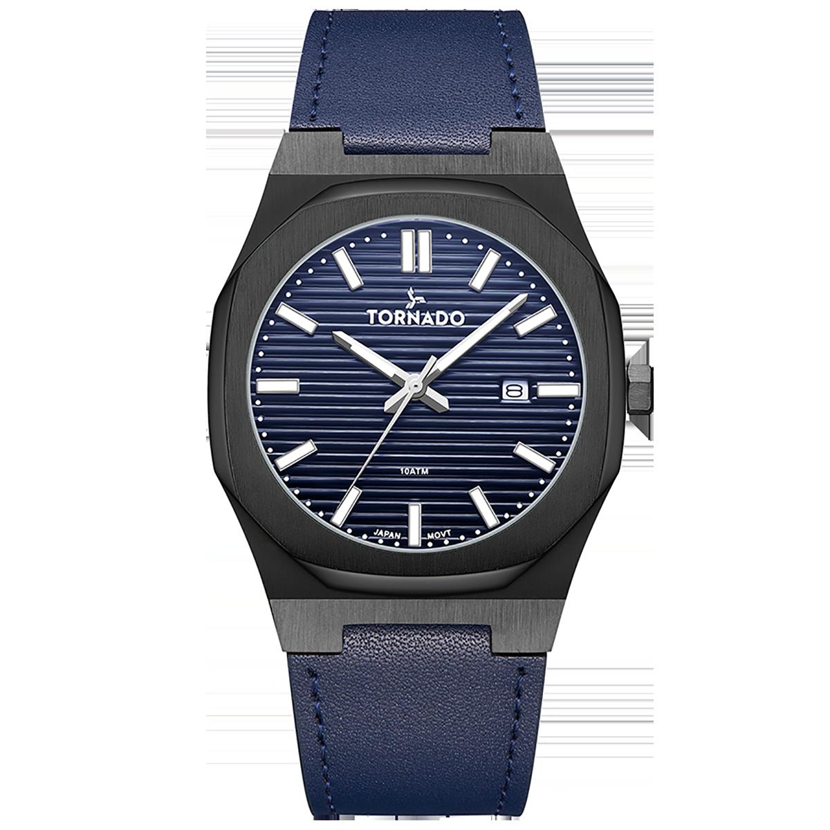 Tornado Men Blue Dial Analog Watch with Navy Strap - T22002-BLNN-men-watchesandjewellery-watches-image-1