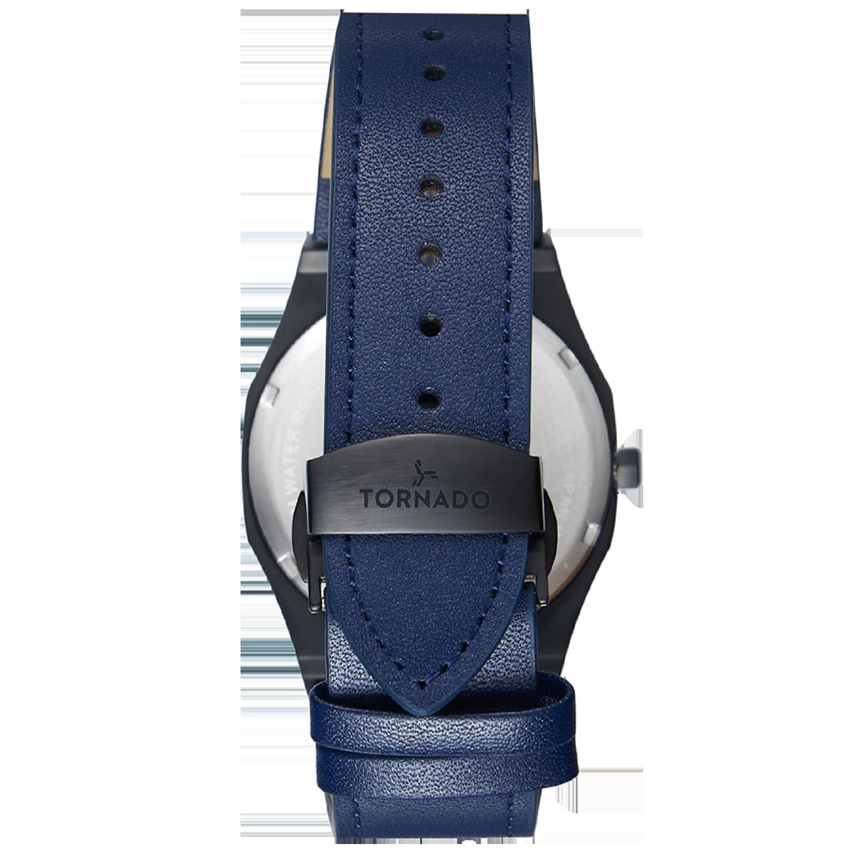 Tornado Men Blue Dial Analog Watch with Navy Strap - T22002-BLNN-men-watchesandjewellery-watches-image-3