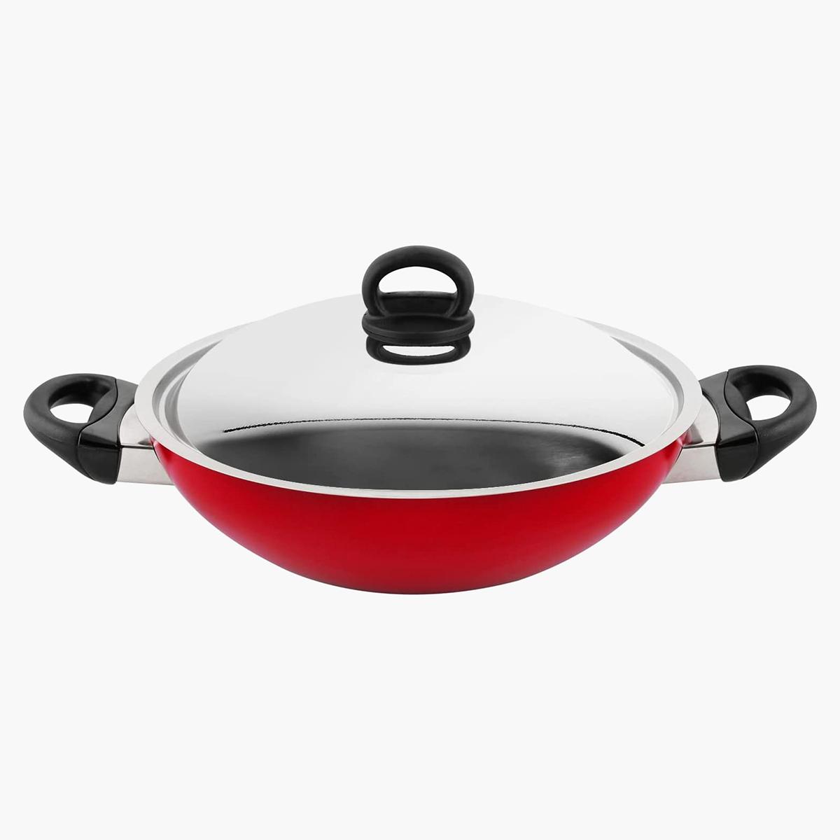 Prestige Classique Aluminium Kadai with Lid - 28 cm