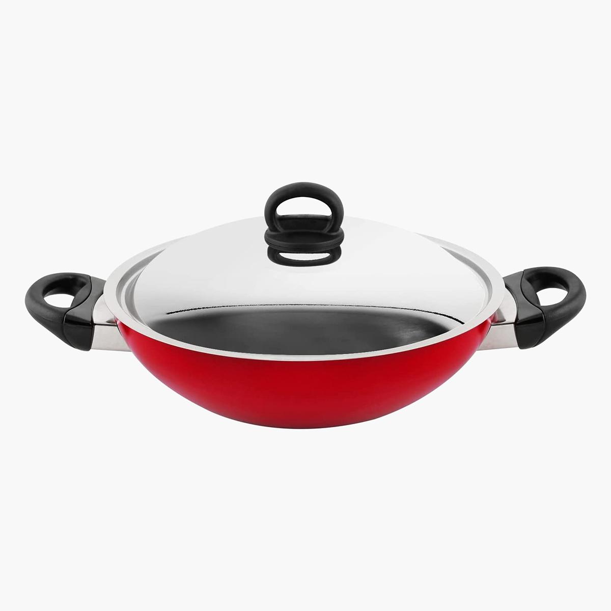 Prestige Classique Aluminium Kadai with Lid - 30 cm