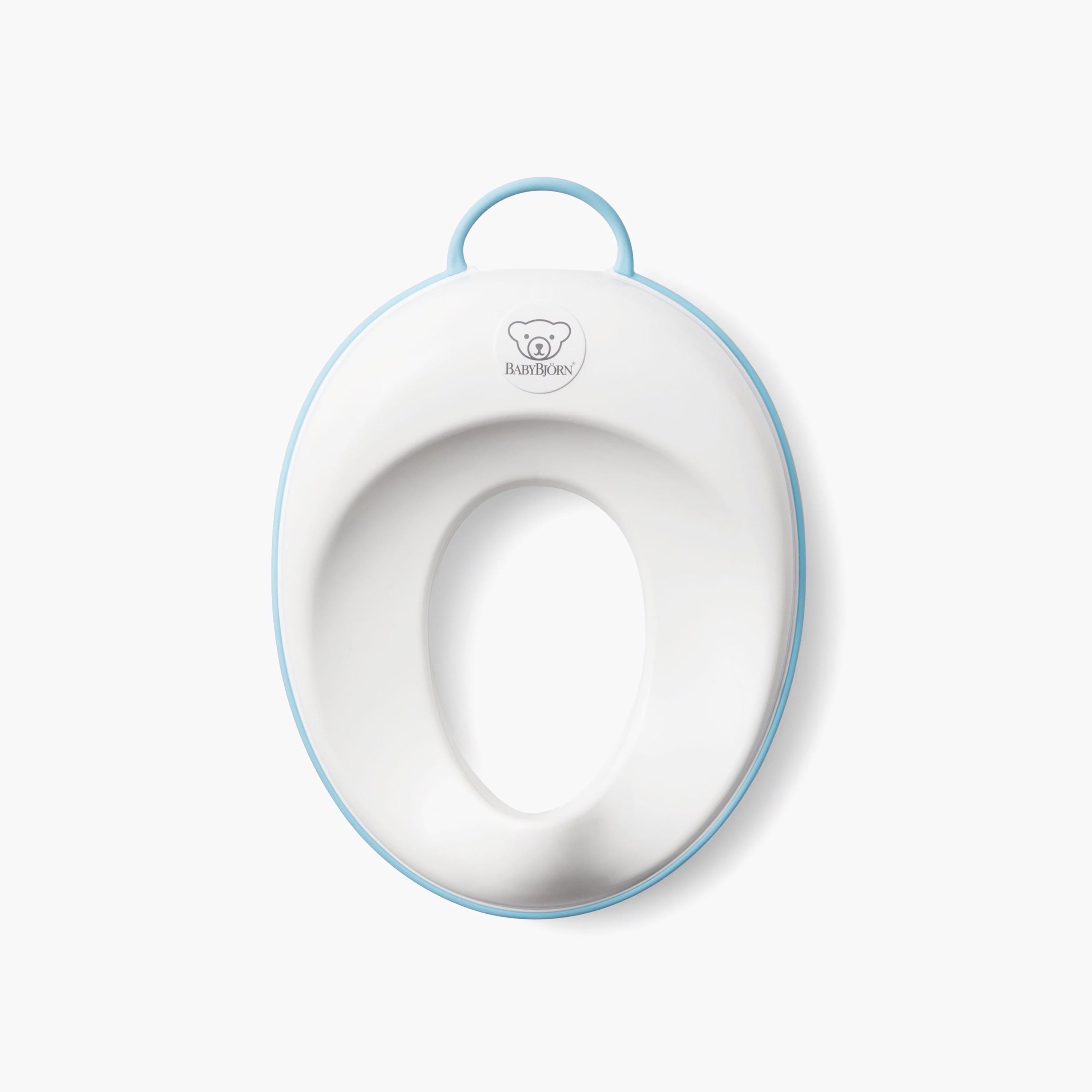 مقعد تدريب على استعمال المرحاض من بيبي بيورن - أبيض وتركواز-baby-diapering-pottytraining-image-1