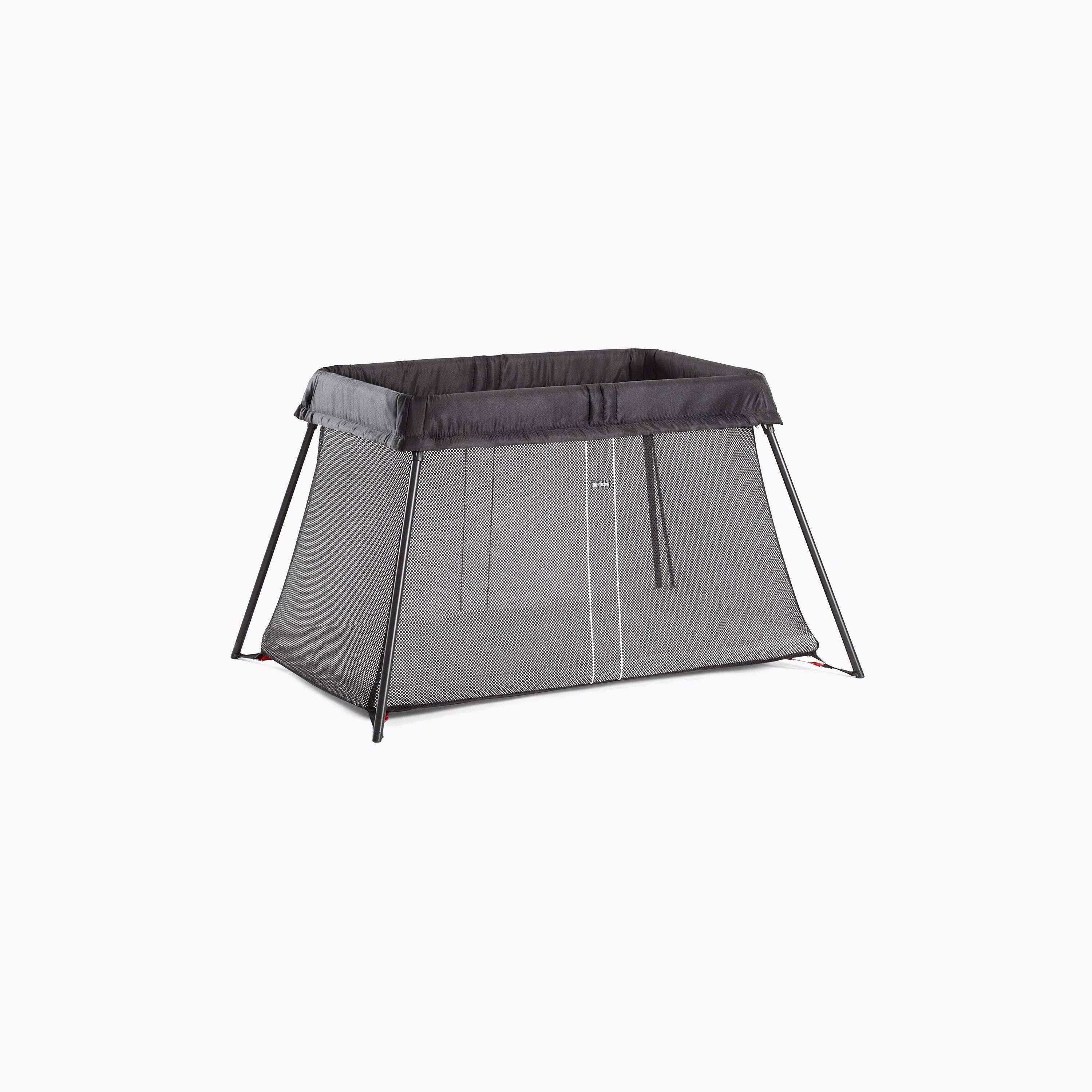 BabyBjorn Light Travel Cot with Mattress and Carry Bag-baby-nursery-furniture-cribsandbeds-travelcots-image-1