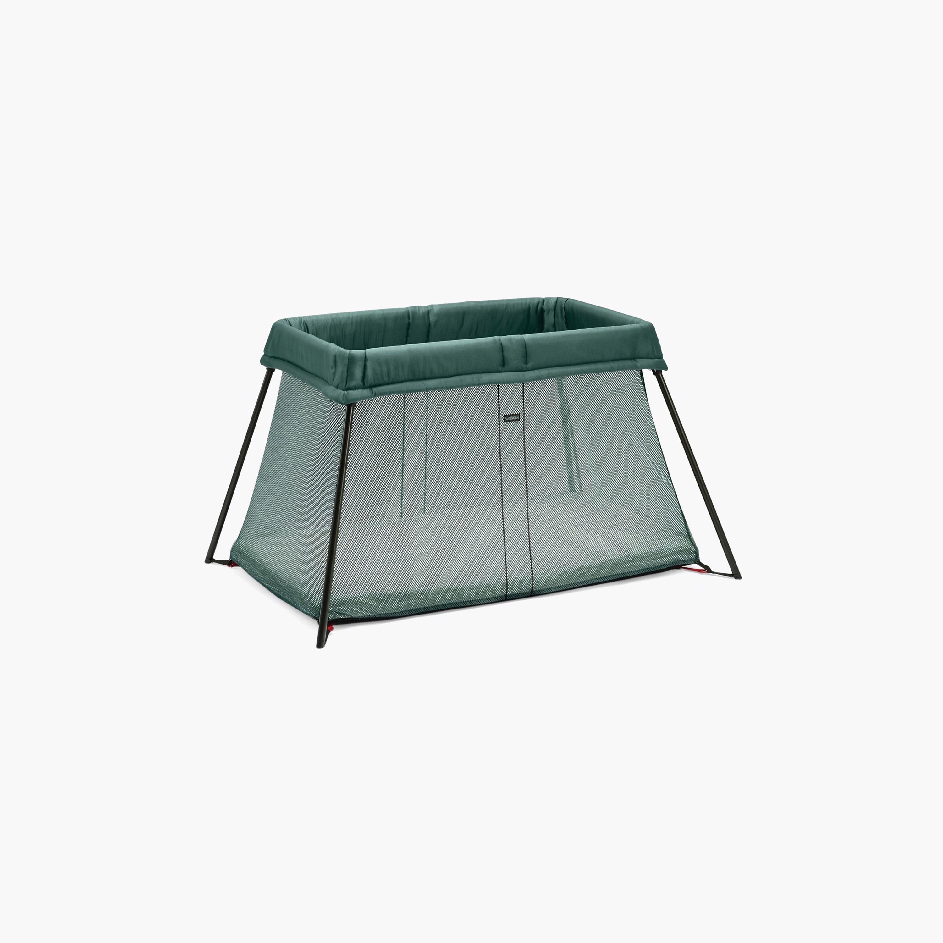 BabyBjorn Light Travel Cot with Mattress and Carry Bag-baby-nursery-furniture-cribsandbeds-travelcots-image-1