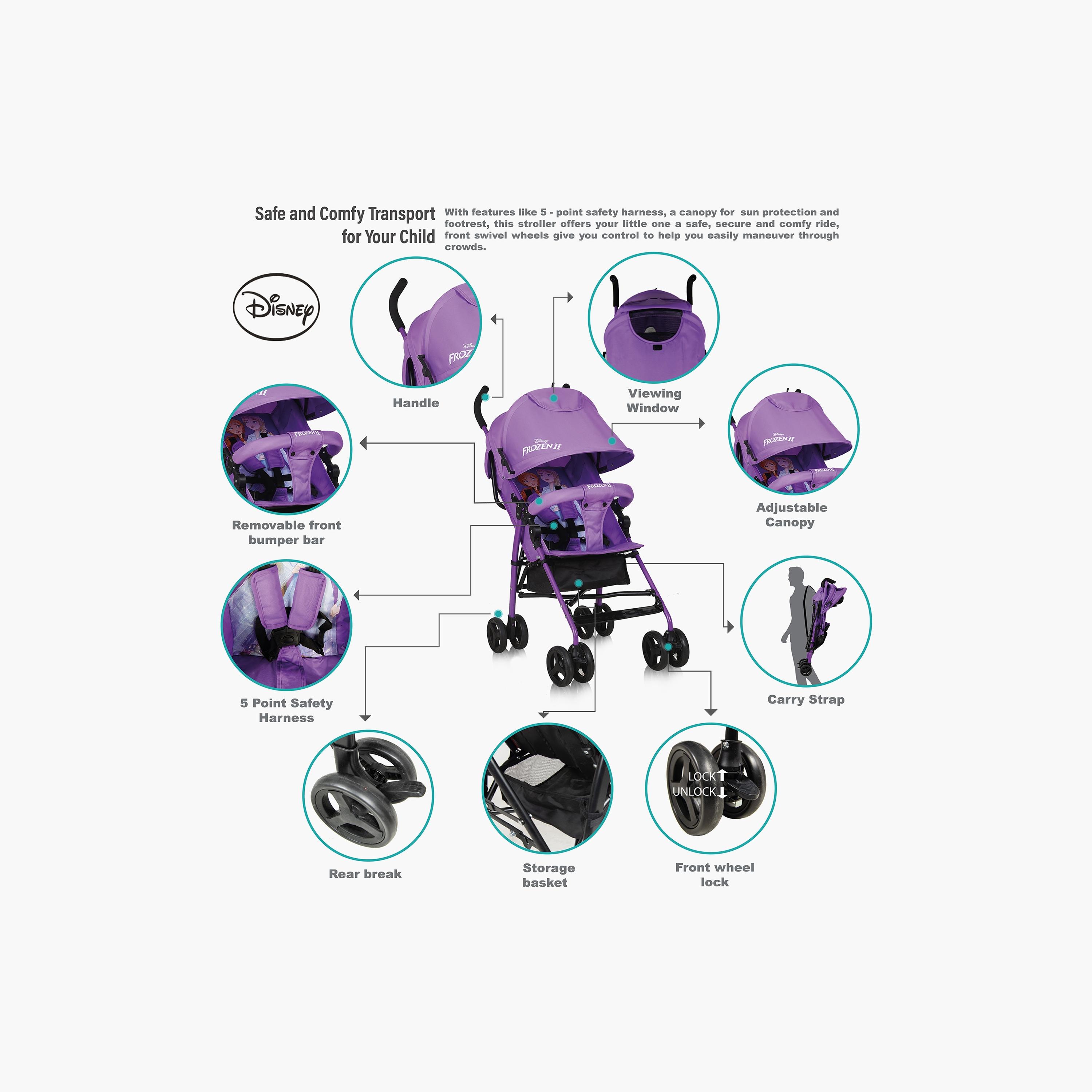 Disney Frozen II Buggy Stroller-baby-gear-strollersandprams-strollers-image-5