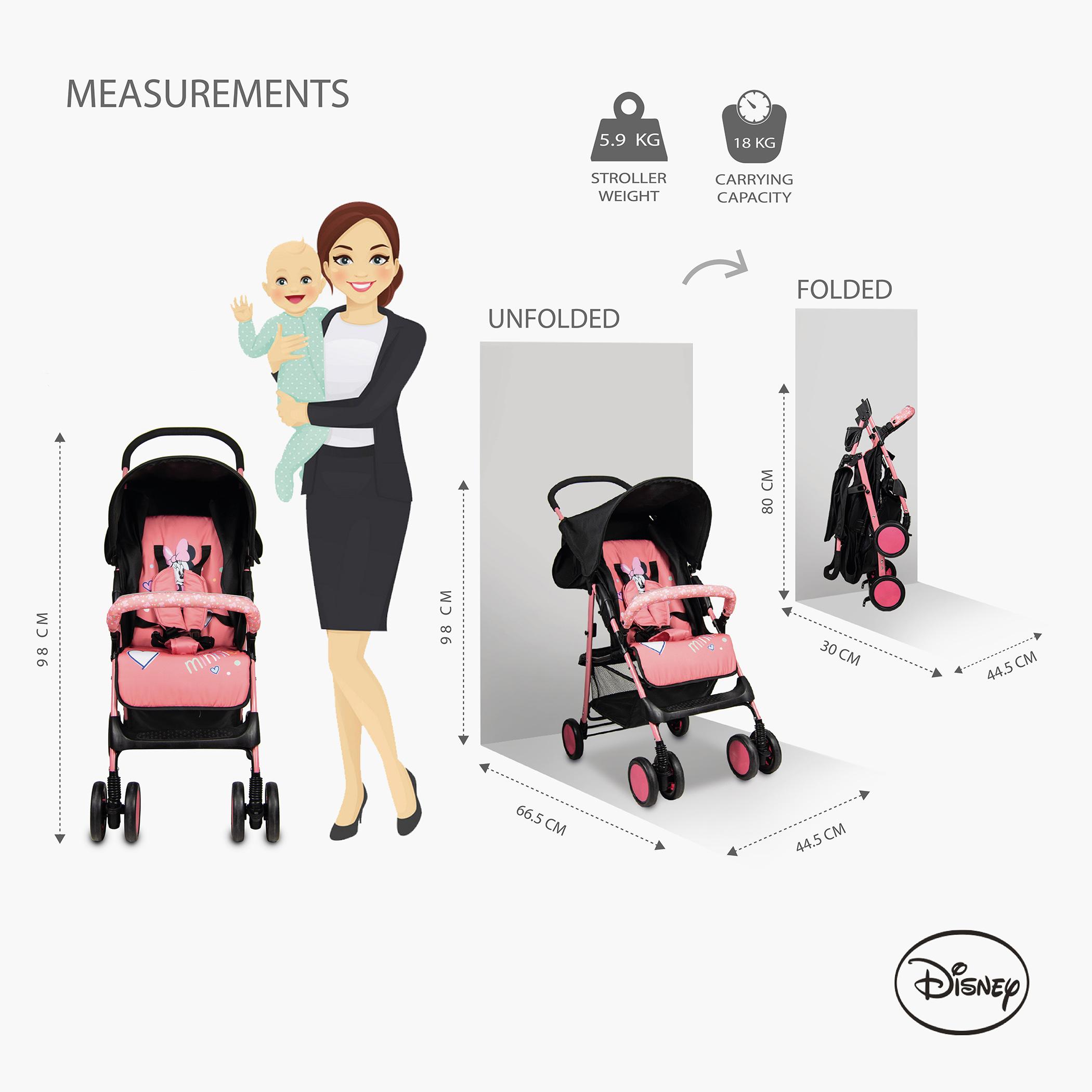 عربة أطفال بطبعات ميني ماوس من ديزني-baby-gear-strollersandprams-strollers-image-11