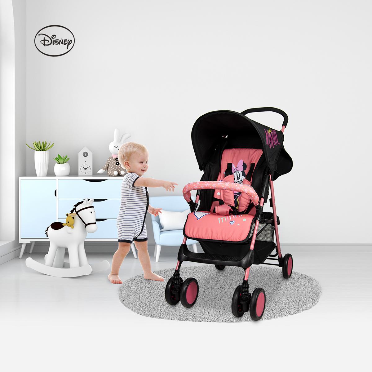 عربة أطفال بطبعات ميني ماوس من ديزني-baby-gear-strollersandprams-strollers-image-2