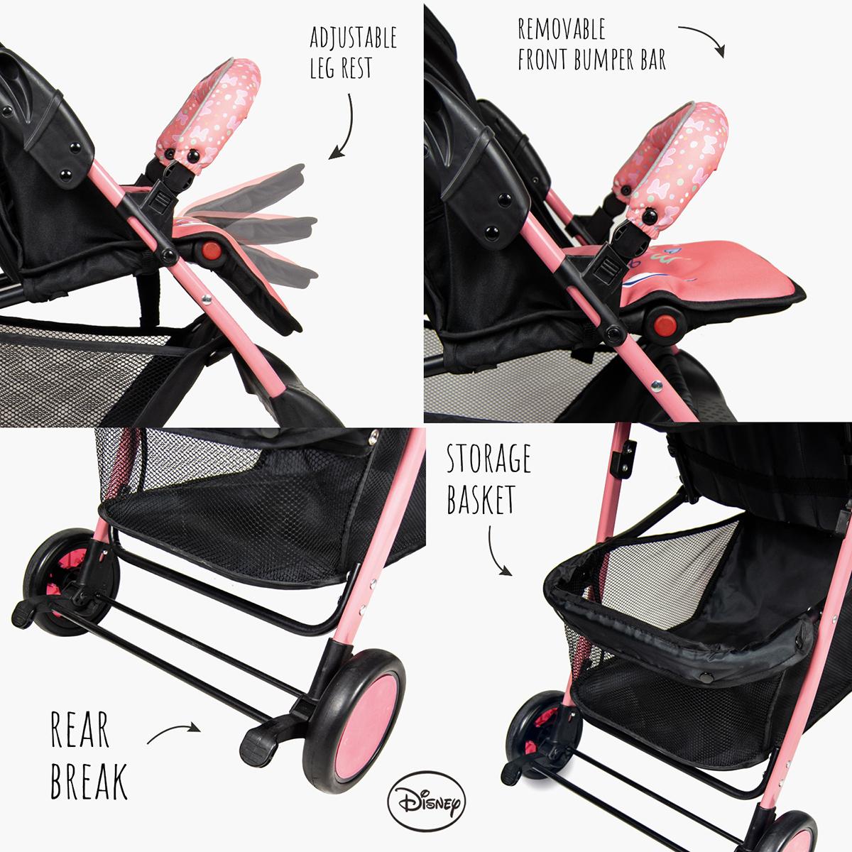 عربة أطفال بطبعات ميني ماوس من ديزني-baby-gear-strollersandprams-strollers-image-7