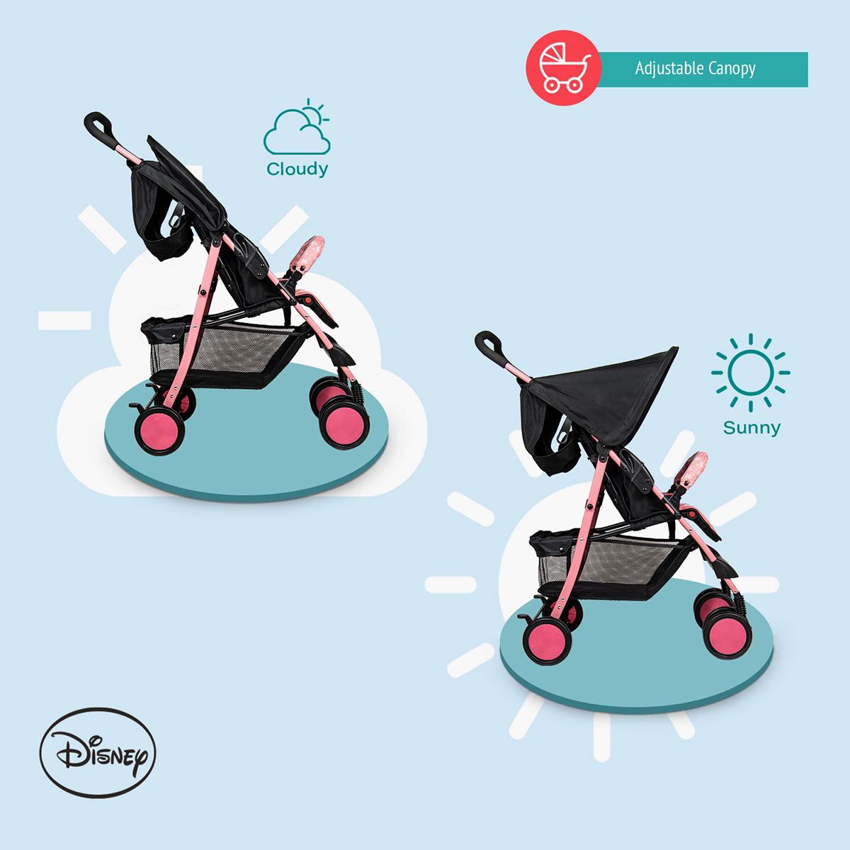 عربة أطفال بطبعات ميني ماوس من ديزني-baby-gear-strollersandprams-strollers-image-8