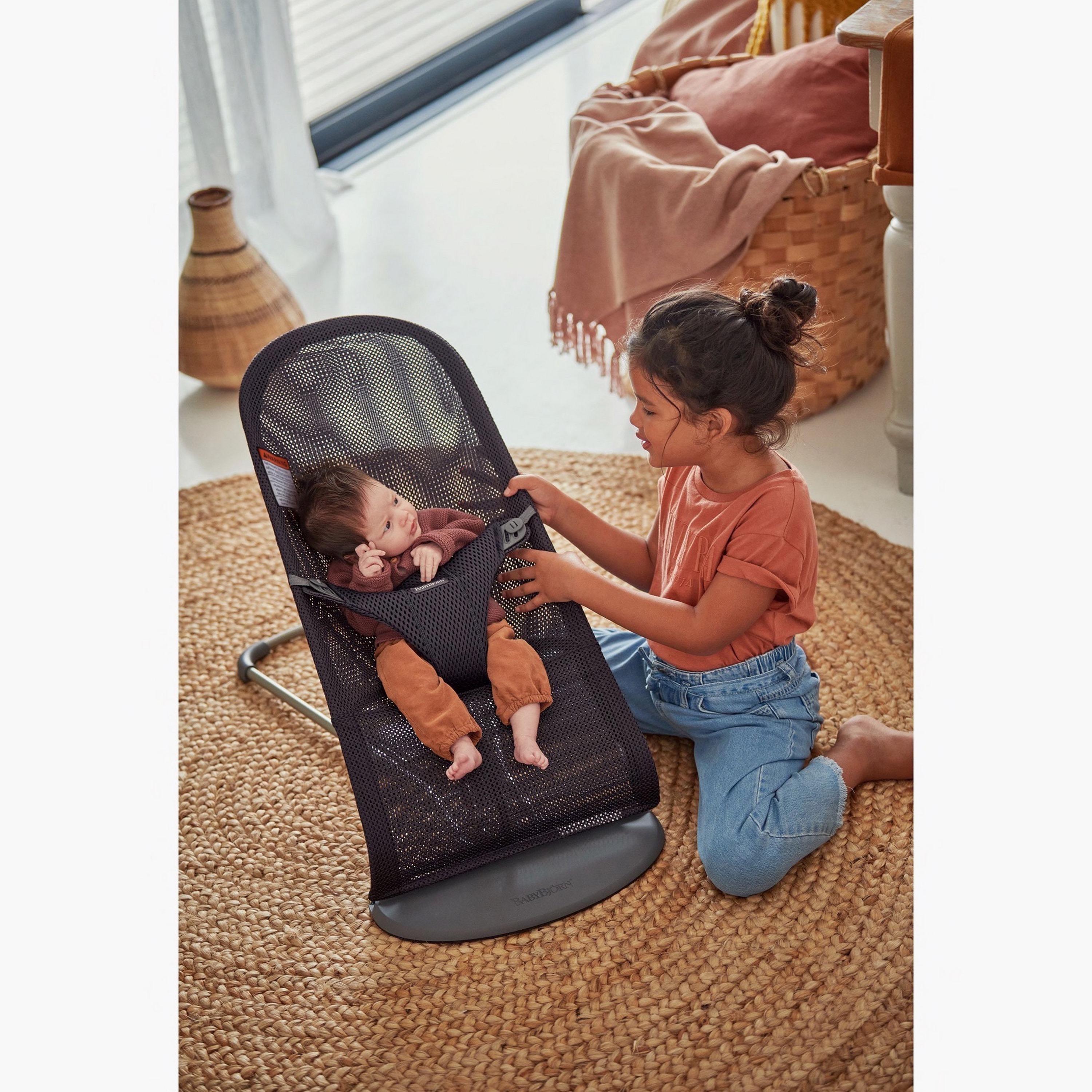 BabyBjorn Bouncer Bliss - Anthracite-baby-infantactivity-bouncers-image-2