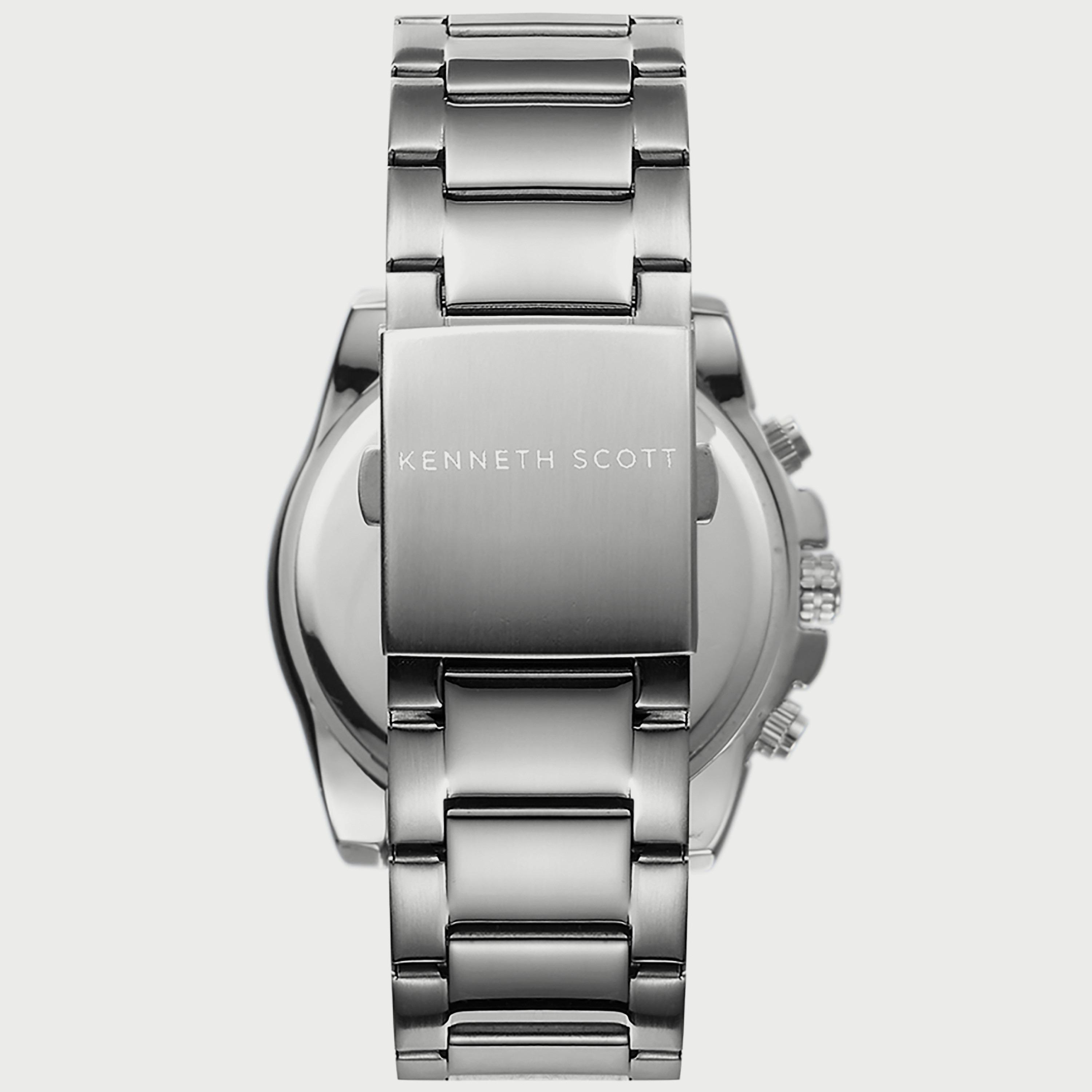 K22101-SBSBG "ساعة" كرونوغراف فضية بسوار ستانلس ستيل من كينيث سكوت للرجال -men-watchesandjewellery-watches-image-3
