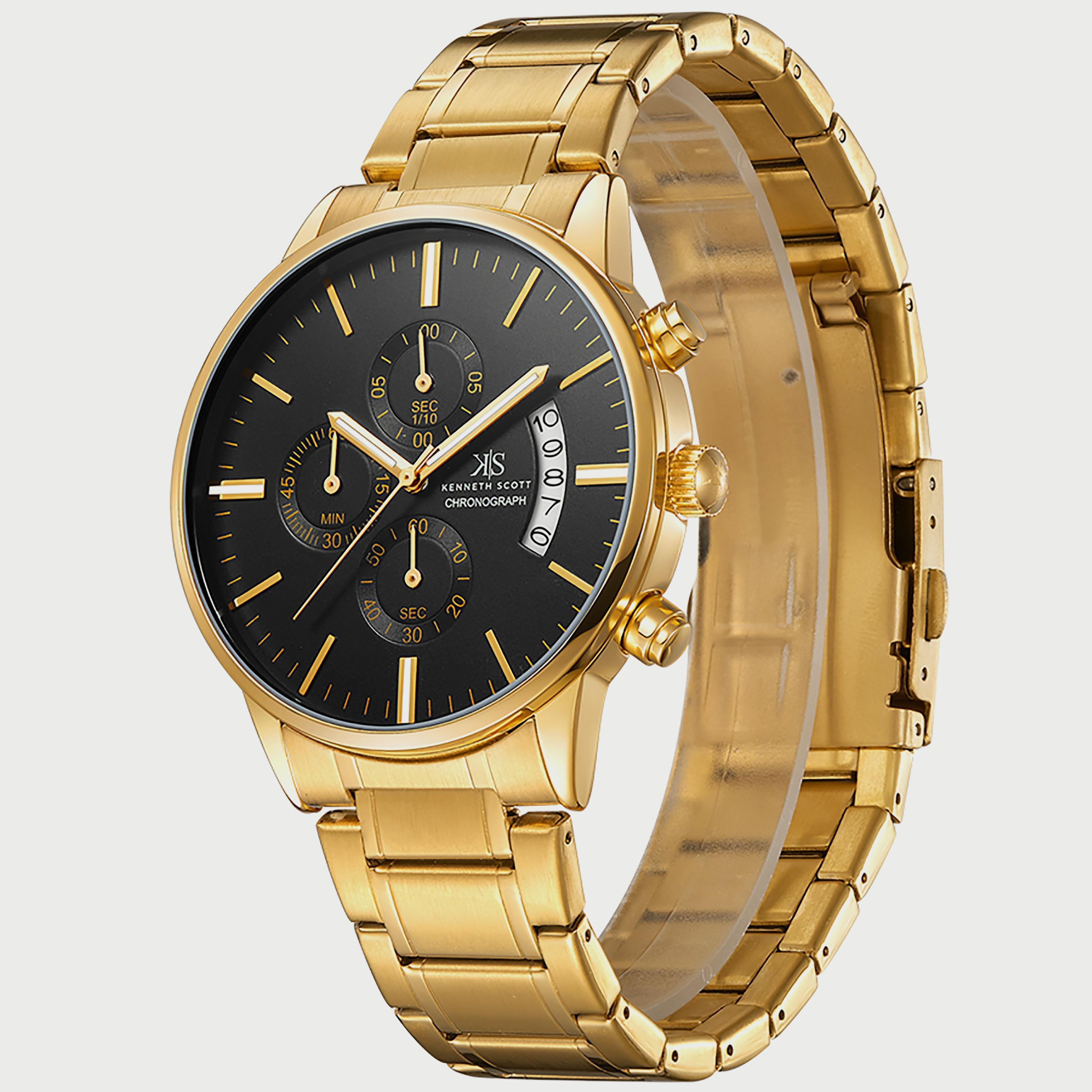  00JSS010N012 - ساعة انالوج من اوماكس للنساء بمينا اسود مع سوار فضي وذهبي وردي -men-watchesandjewellery-watches-image-2