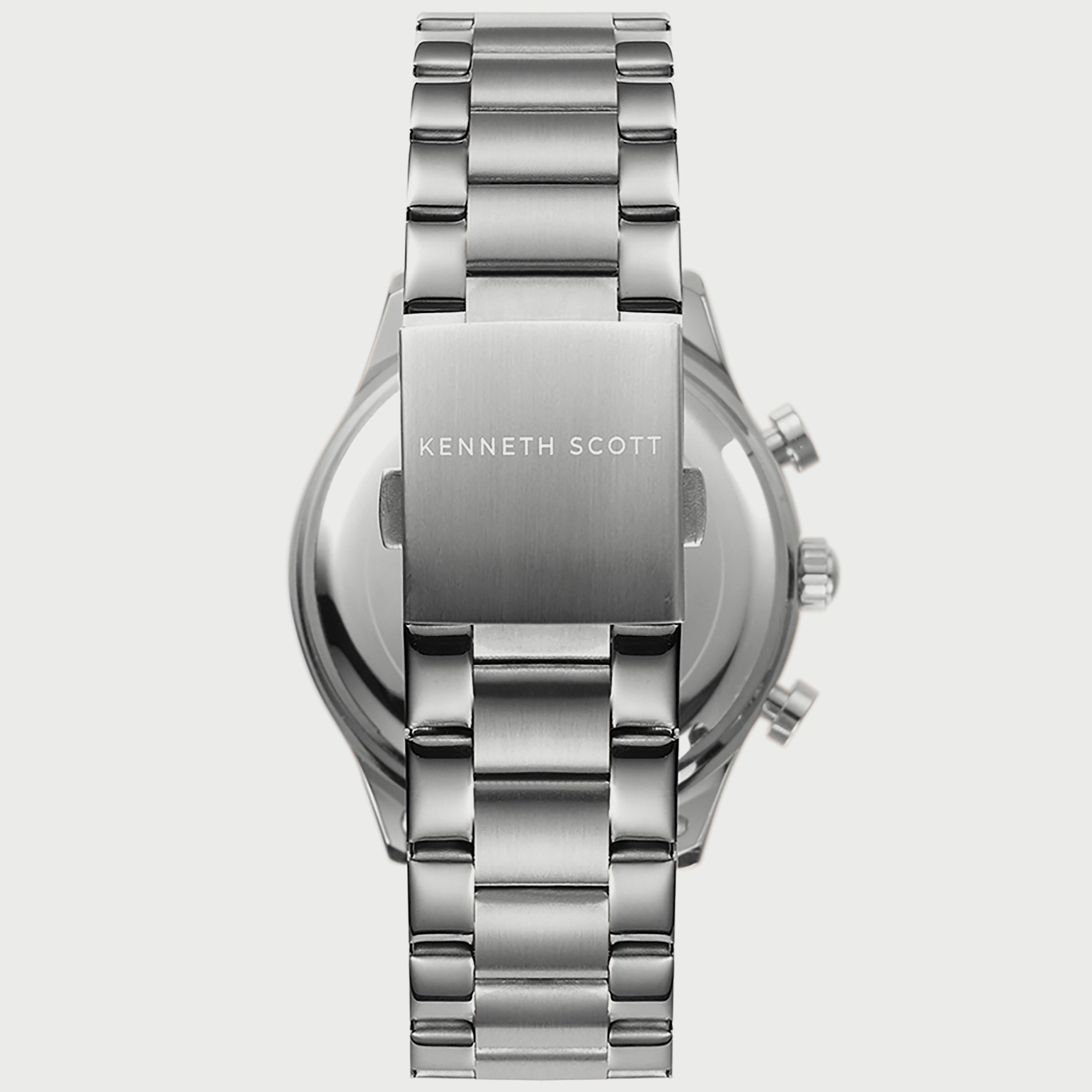 K22105-SBSB "ساعة" كرونوغراف فضية بسوار ستانلس ستيل من كينيث سكوت للرجال -men-watchesandjewellery-watches-image-3