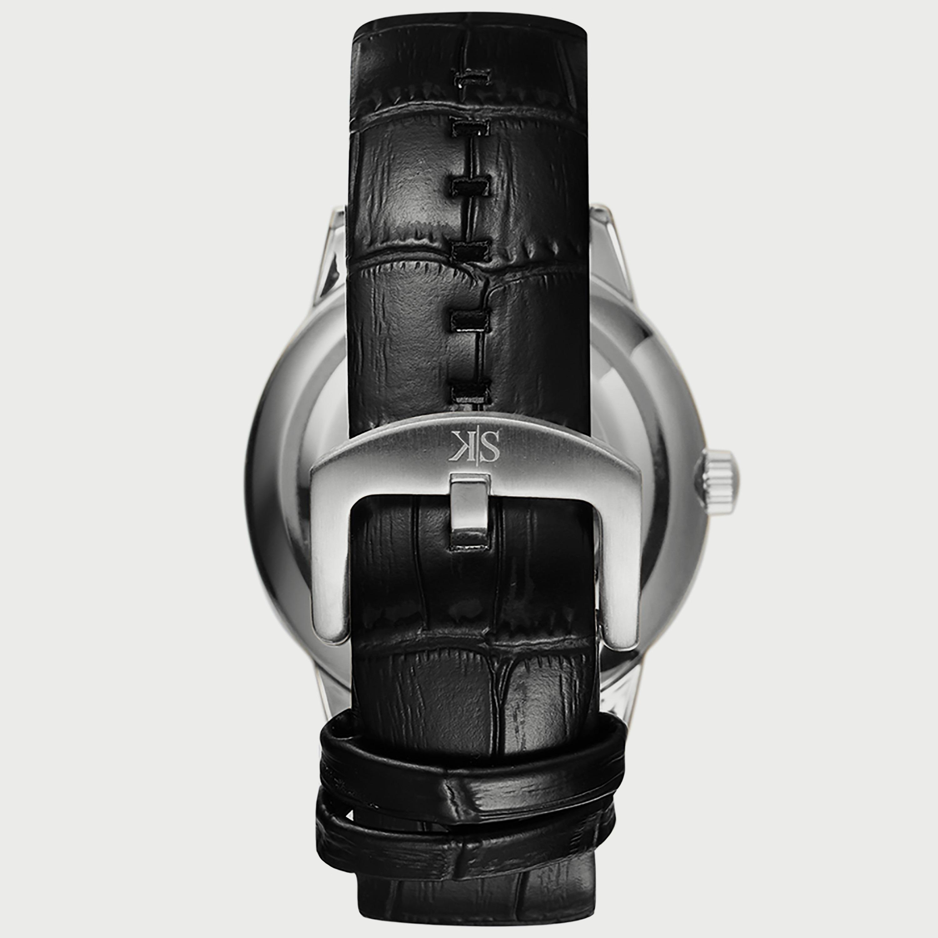 K22107-SLBW "ساعة" أنالوج بسوار جلدي اسود للرجال من كينيث سكوت -men-watchesandjewellery-watches-image-3