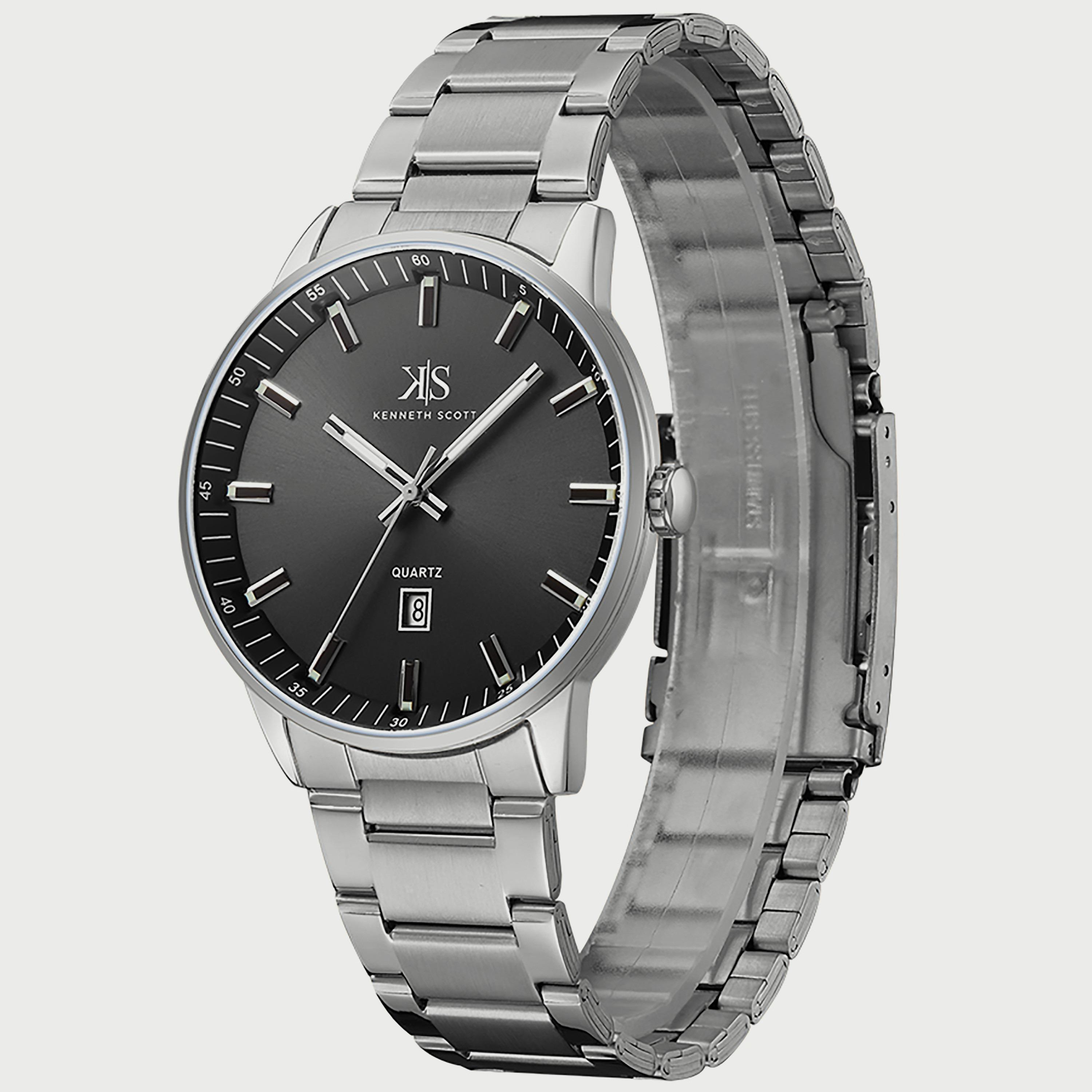 ساعة تناظرية فضيّة بحزام معدني للرجال من كاسيو MTP-1335D-2AVDF-men-watchesandjewellery-watches-image-2