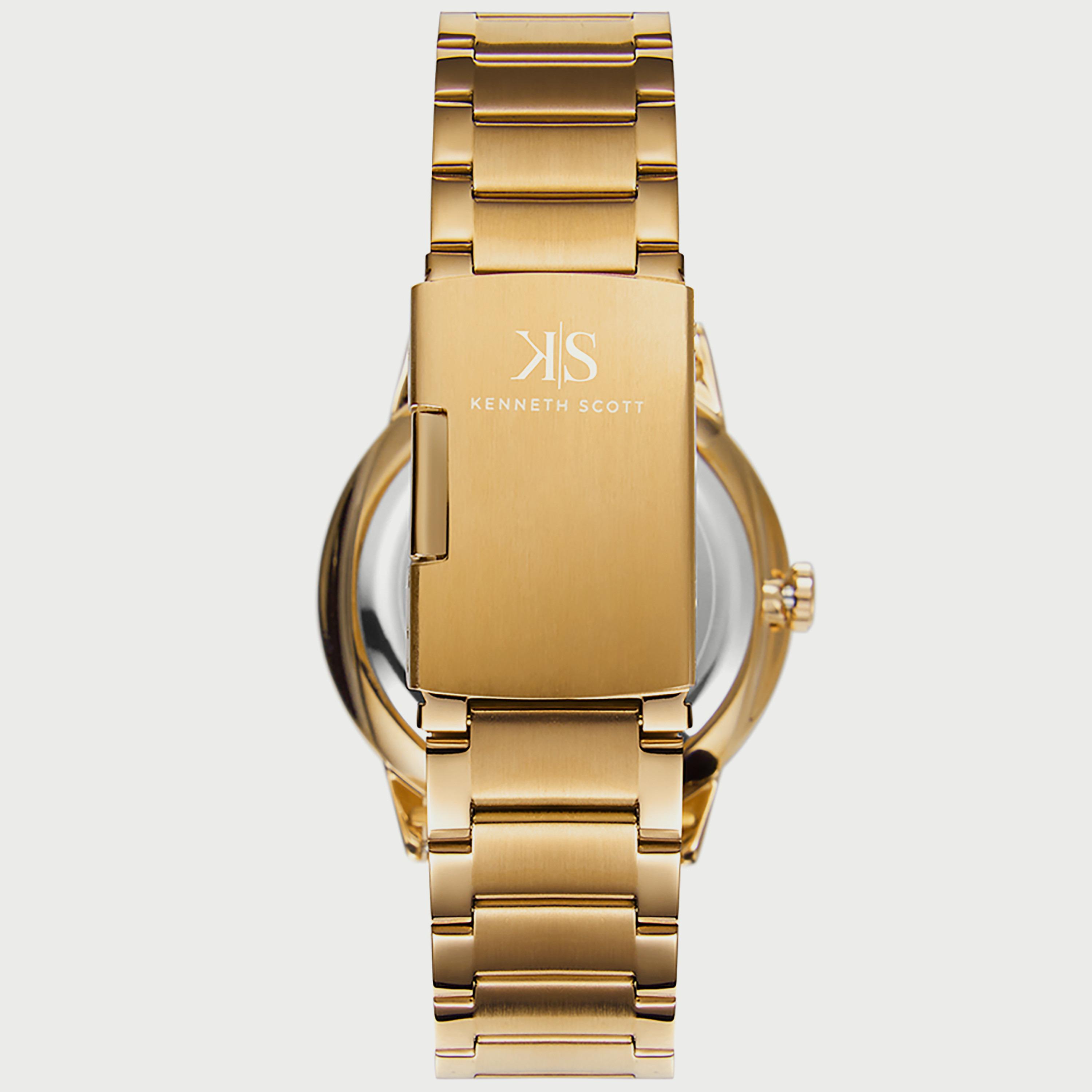 K22010-GBGB "ساعة" أنالوج ذهبية بسوار ستانلس ستيل من كينيث سكوت للرجال -men-watchesandjewellery-watches-image-3
