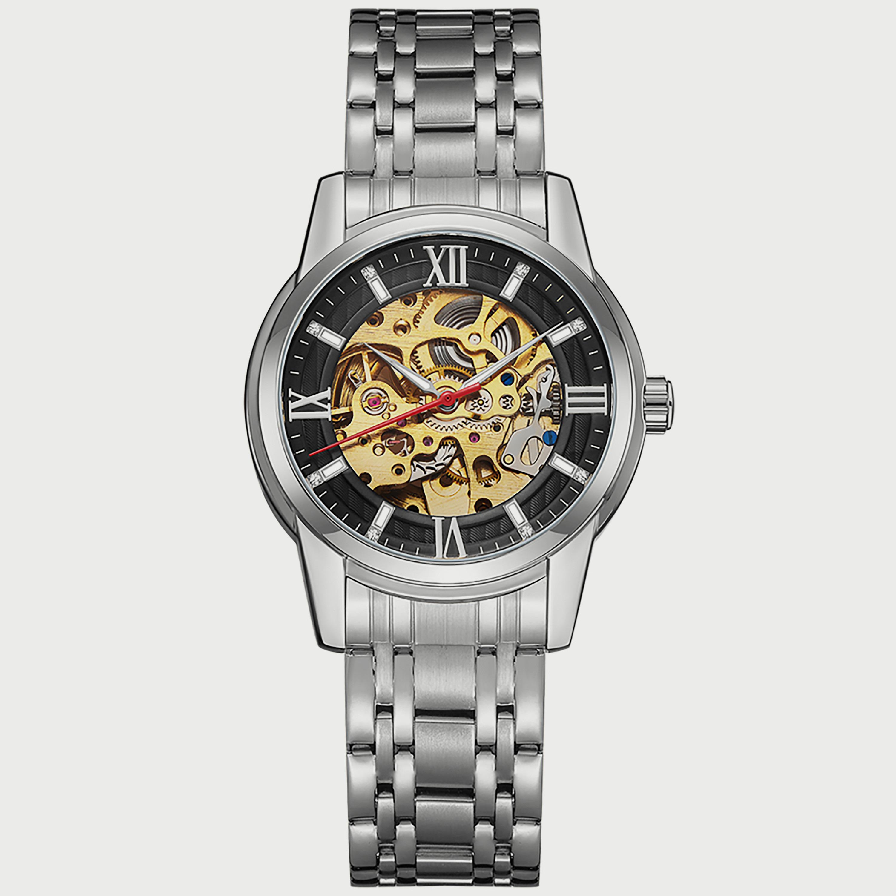 K22311-SBSB "ساعة" فضية بسوار ستانلس ستيل أوتوماتيكي من كينيث سكوت للرجال -men-watchesandjewellery-watches-image-1