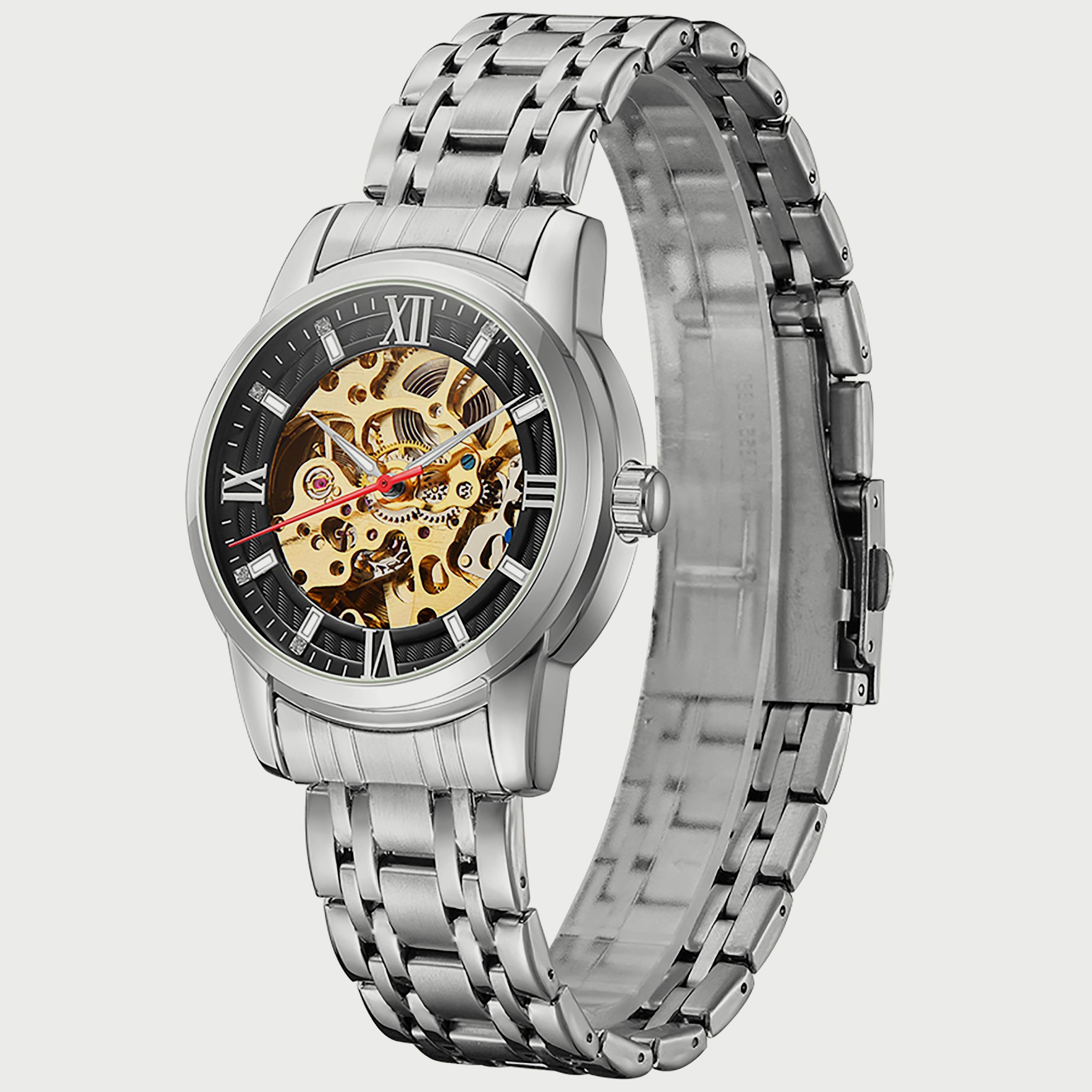 K22311-SBSB "ساعة" فضية بسوار ستانلس ستيل أوتوماتيكي من كينيث سكوت للرجال -men-watchesandjewellery-watches-image-2
