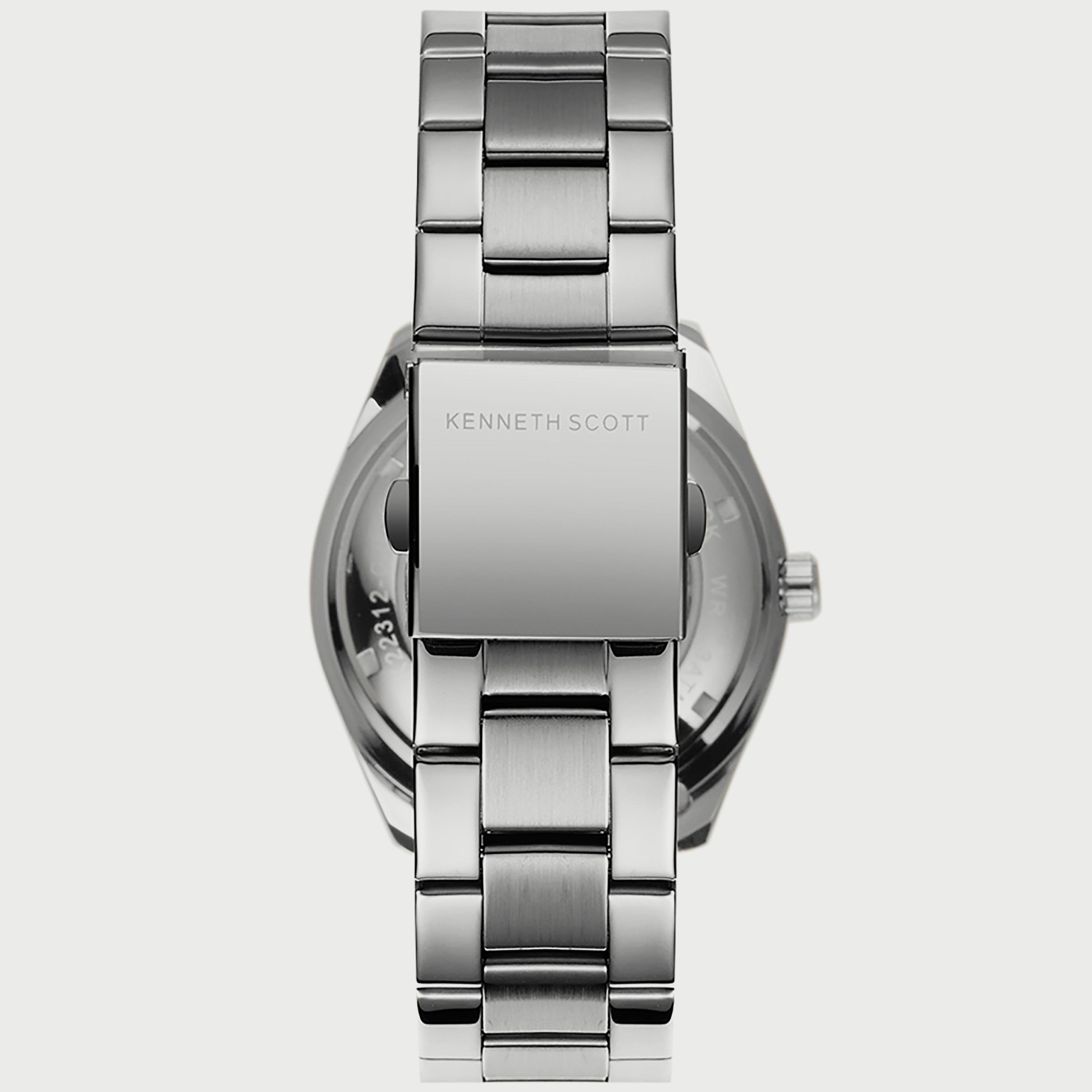 K22312-SBSB "ساعة" فضية بسوار ستانلس ستيل أوتوماتيكي من كينيث سكوت للرجال -men-watchesandjewellery-watches-image-3