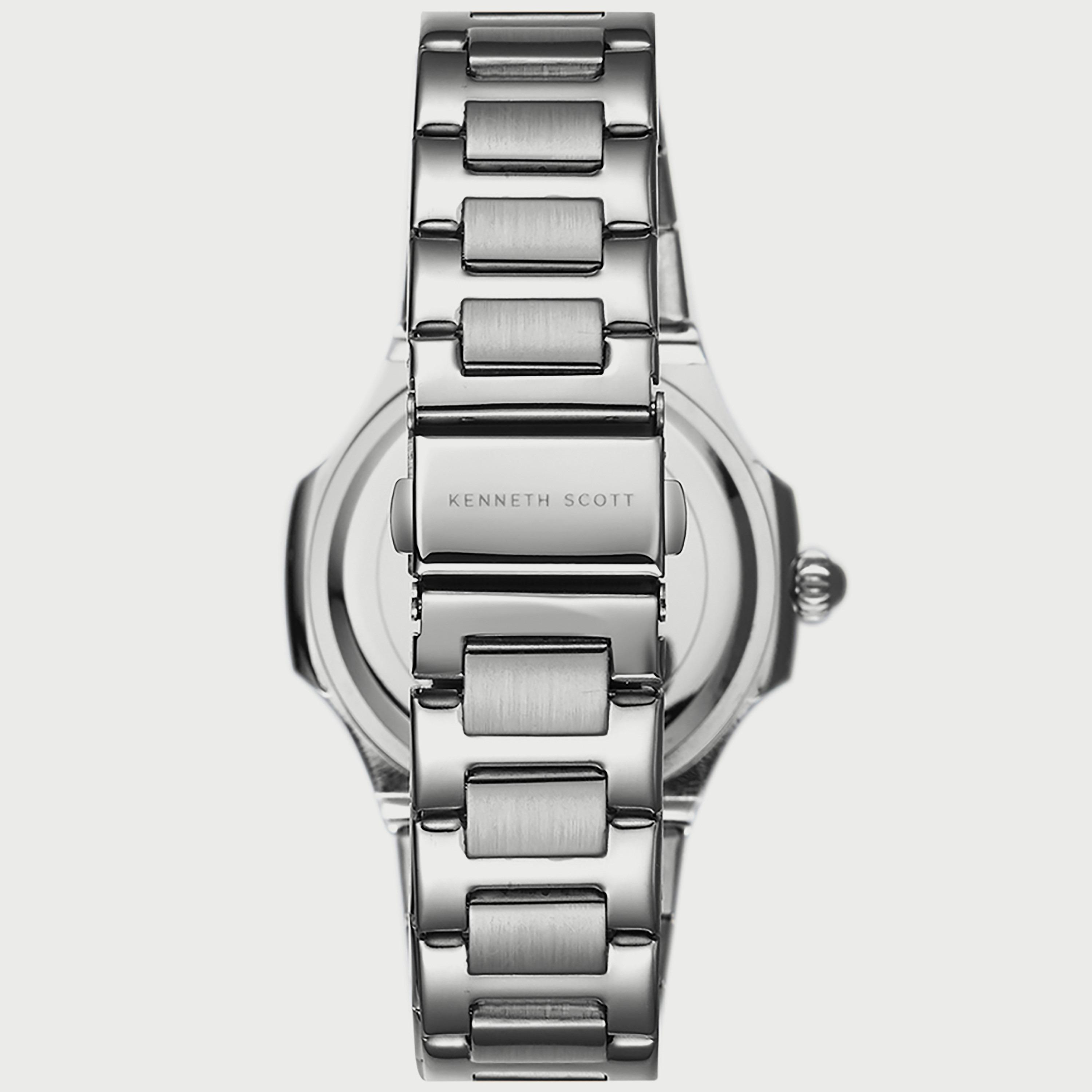 K22034-SBSW "ساعة" أنالوج فضية بسوار ستانلس ستيل من كينيث سكوت للرجال -men-watchesandjewellery-watches-image-3