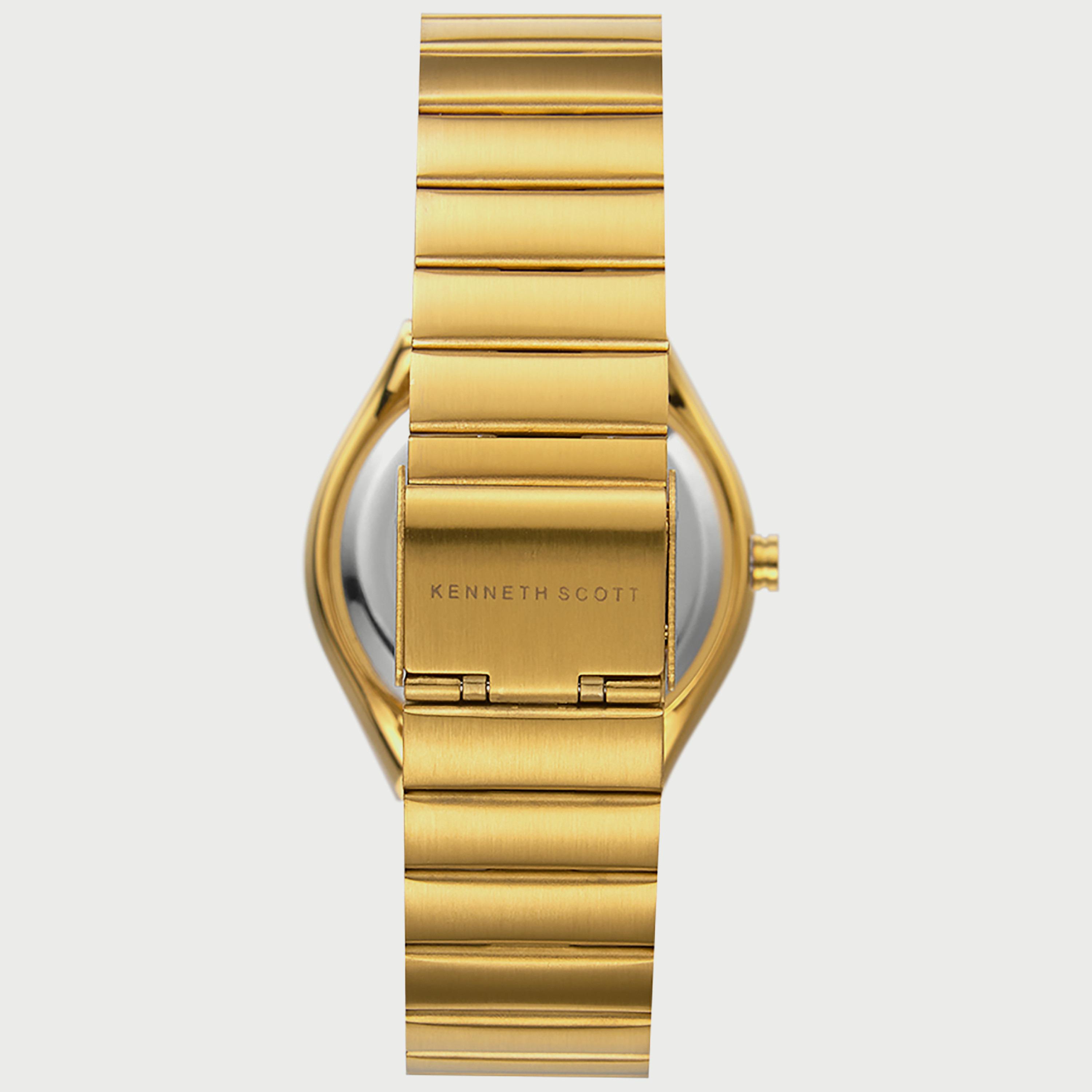 K22035-GBGW-G "ساعة" أنالوج ذهبية بسوار ستانلس ستيل من كينيث سكوت للرجال -men-watchesandjewellery-watches-image-3