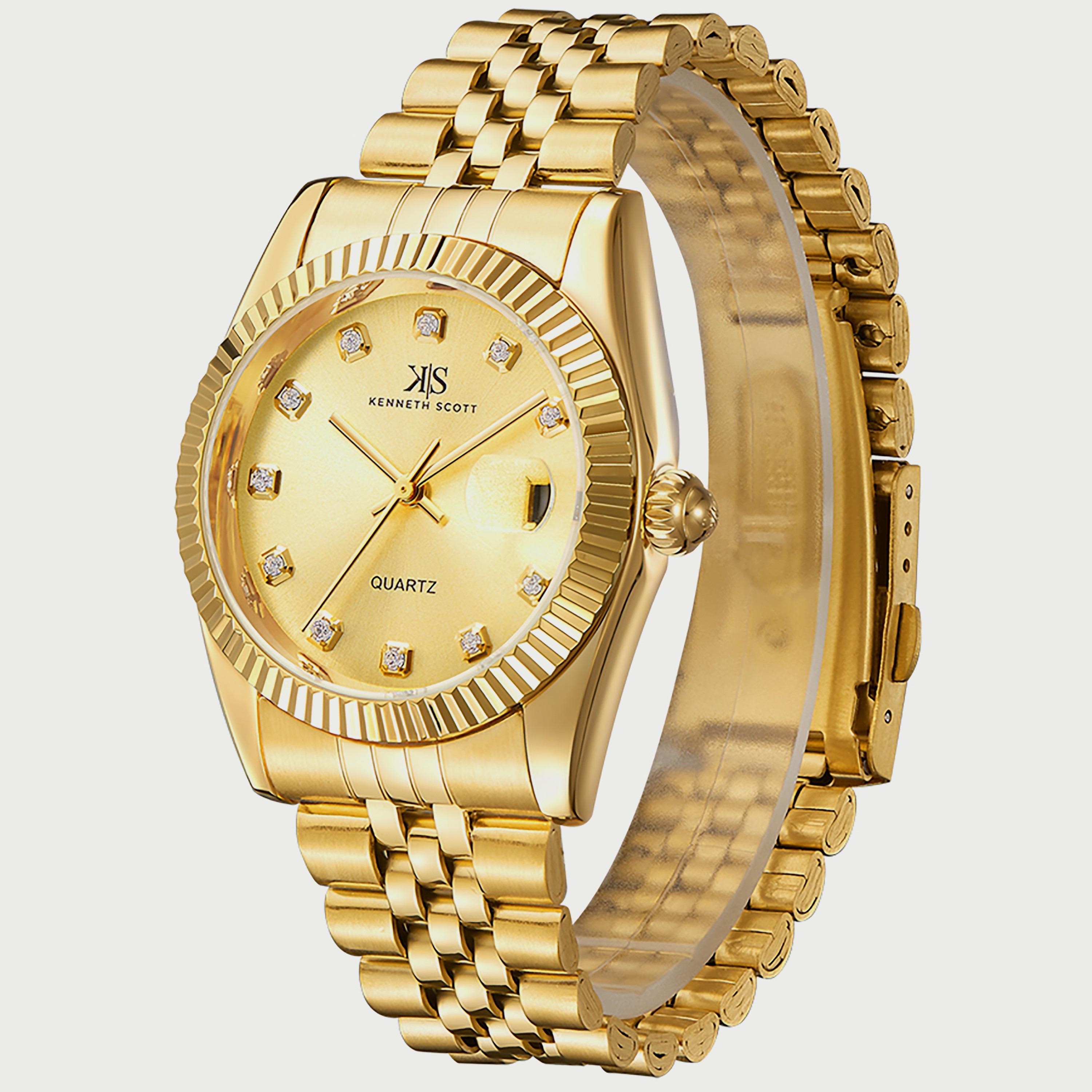 ساعة تناظرية فضية أوتوماتيكية بسوار ستانلس ستيل للرجال من أوماكس | OAEM023P06I-men-watchesandjewellery-watches-image-2