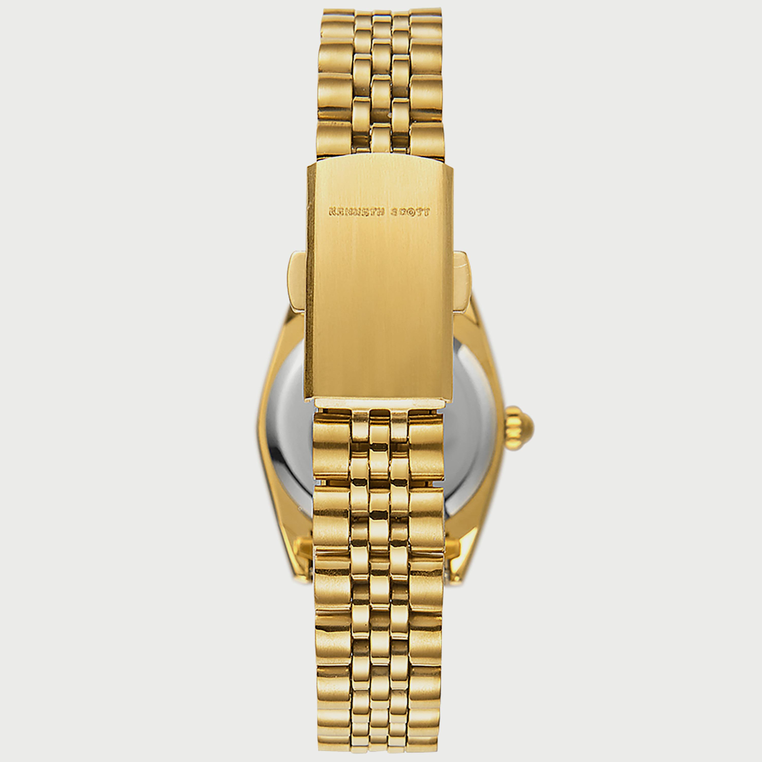 Kenneth Scott Women's Gold Analog Stainless Steel Strap Watch K22536-GBGC | 26 MM-women-watchesandjewellery-watches-image-3