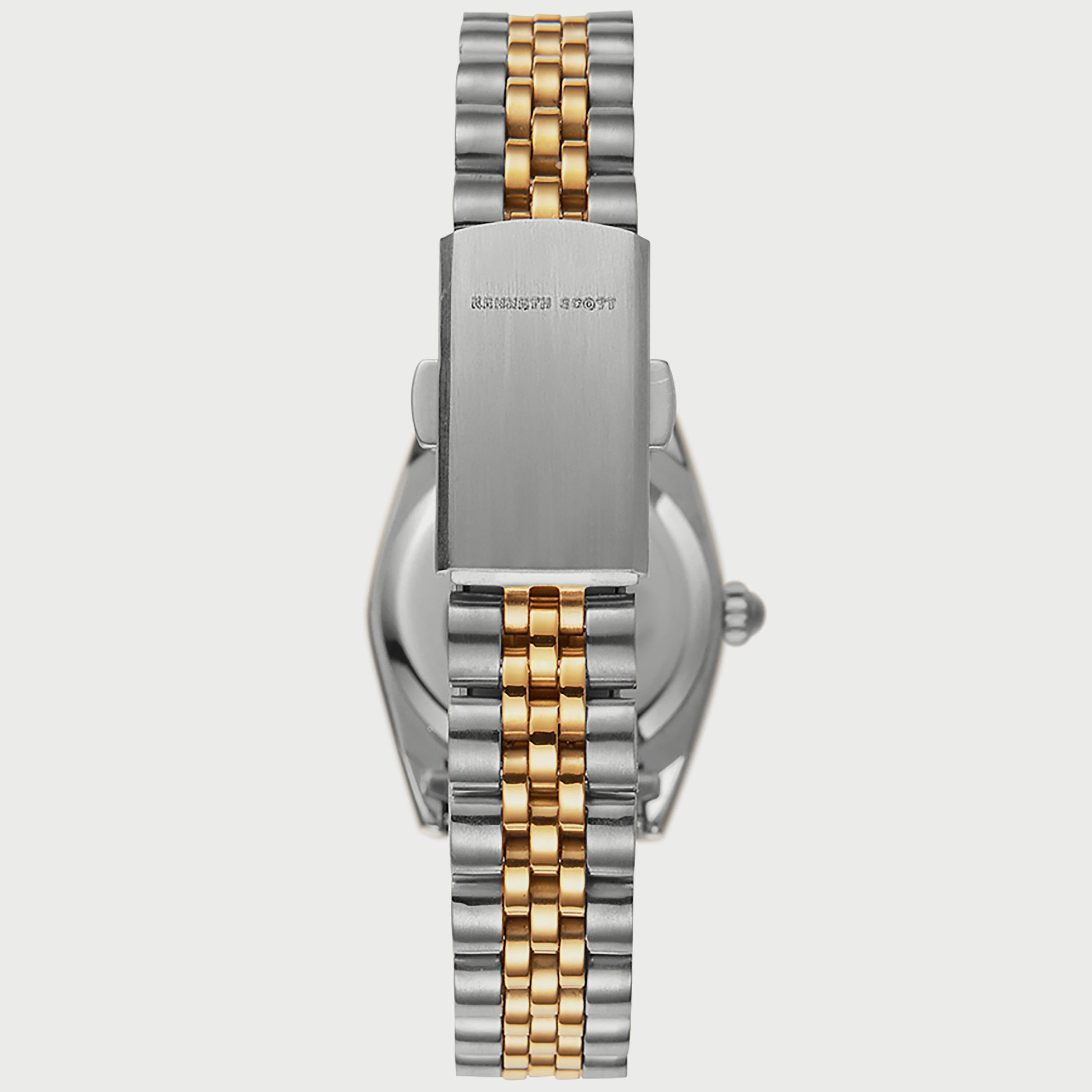 K22536-TBTW "ساعة" أنالوج فضية وذهبية بسوار ستانلس ستيل من كينيث سكوت للنساء -women-watchesandjewellery-watches-image-3