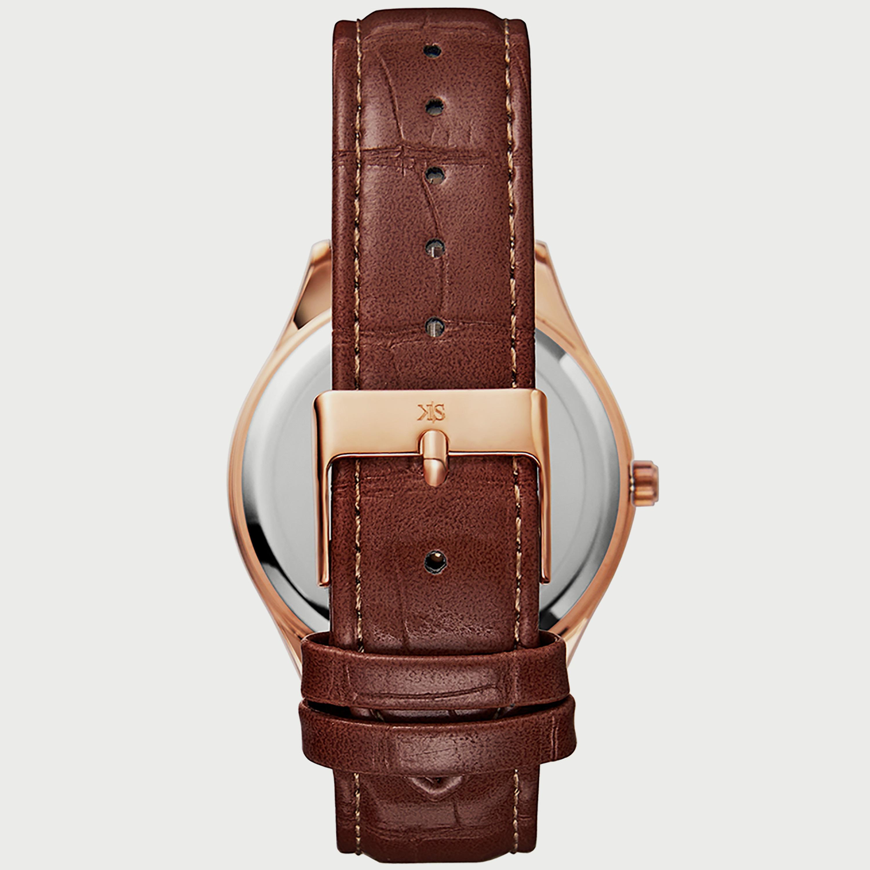 K22014-RLDW "ساعة" أنالوج بسوار بولي يوريثين مع لون بني للرجال من كينيث سكوت -men-watchesandjewellery-watches-image-3