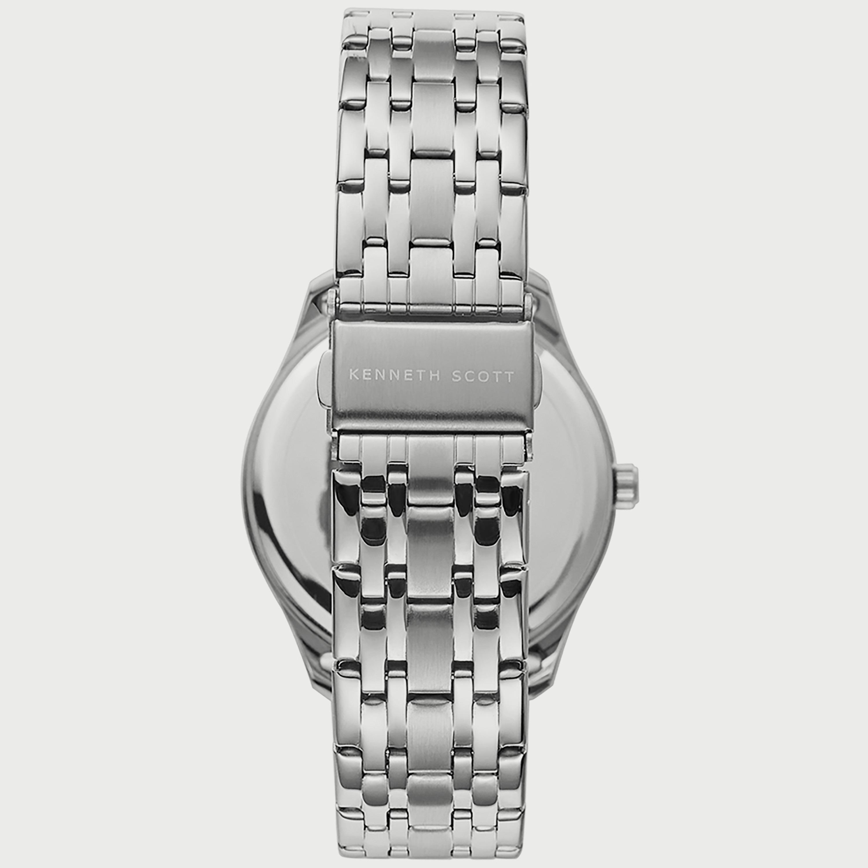K22015-SBSB "ساعة" أنالوج فضية بسوار ستانلس ستيل من كينيث سكوت للرجال -men-watchesandjewellery-watches-image-3