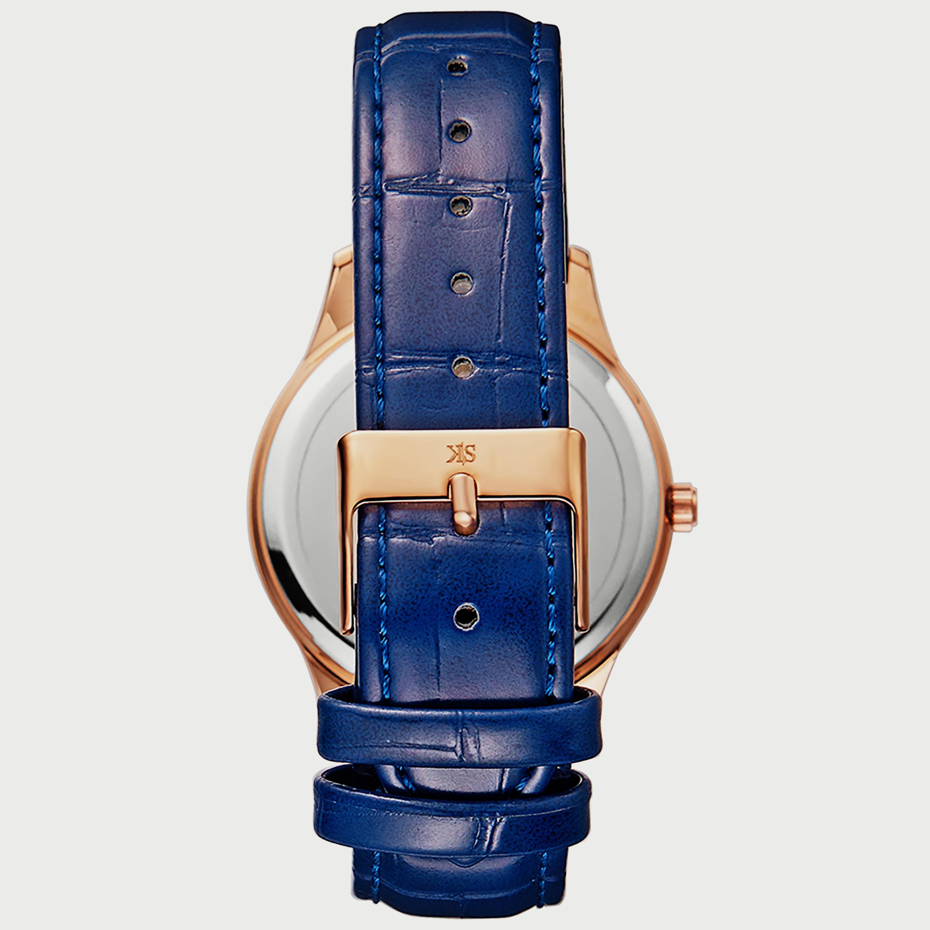 Kenneth Scott Men's Blue Analog Polyurethane Strap Watch K22016-RLNN | 40 MM-men-watchesandjewellery-watches-image-3