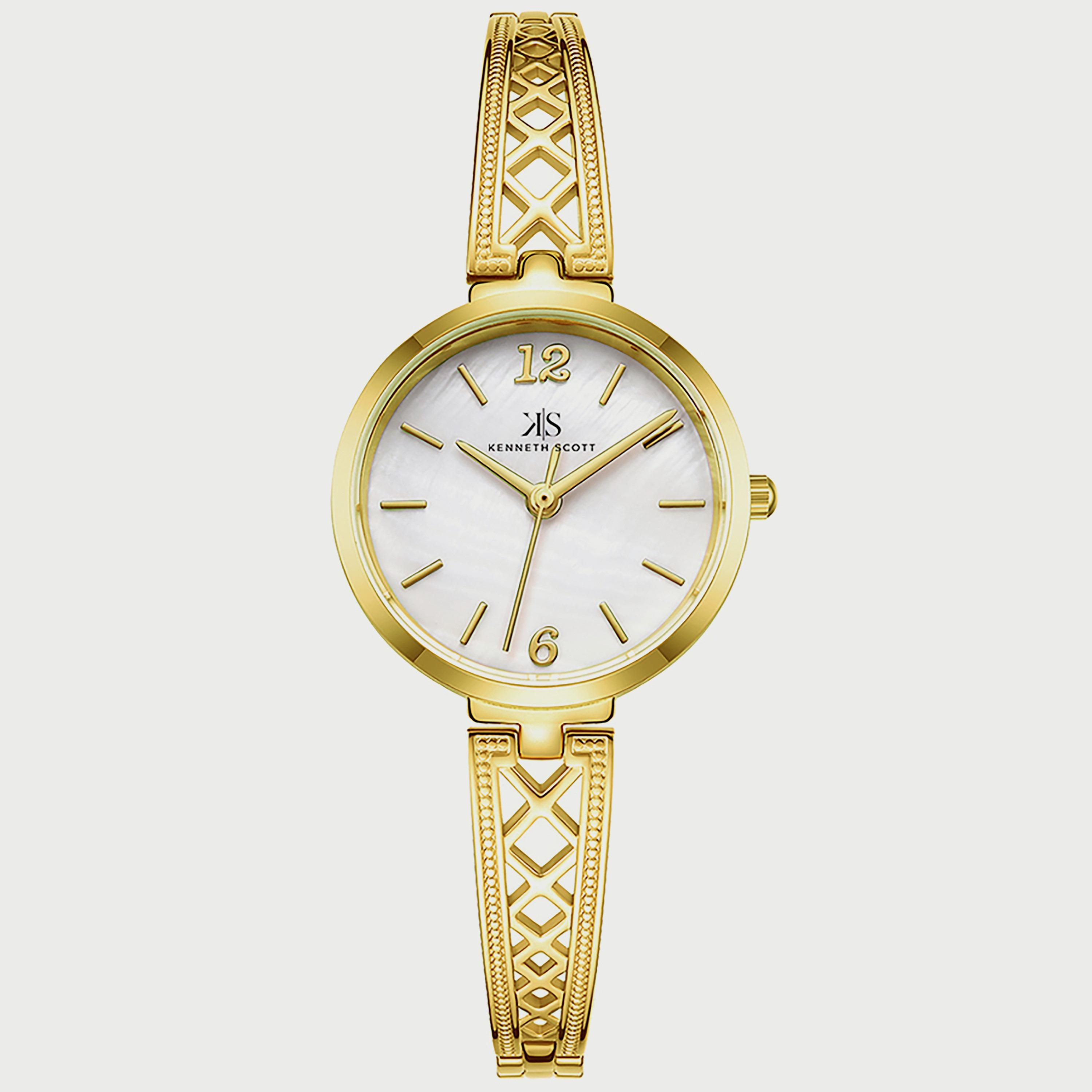 K22518-GBGM "ساعة" كينيث سكوت بسوار أنالوج الاي بلون ذهبي للنساء -women-watchesandjewellery-watches-image-1