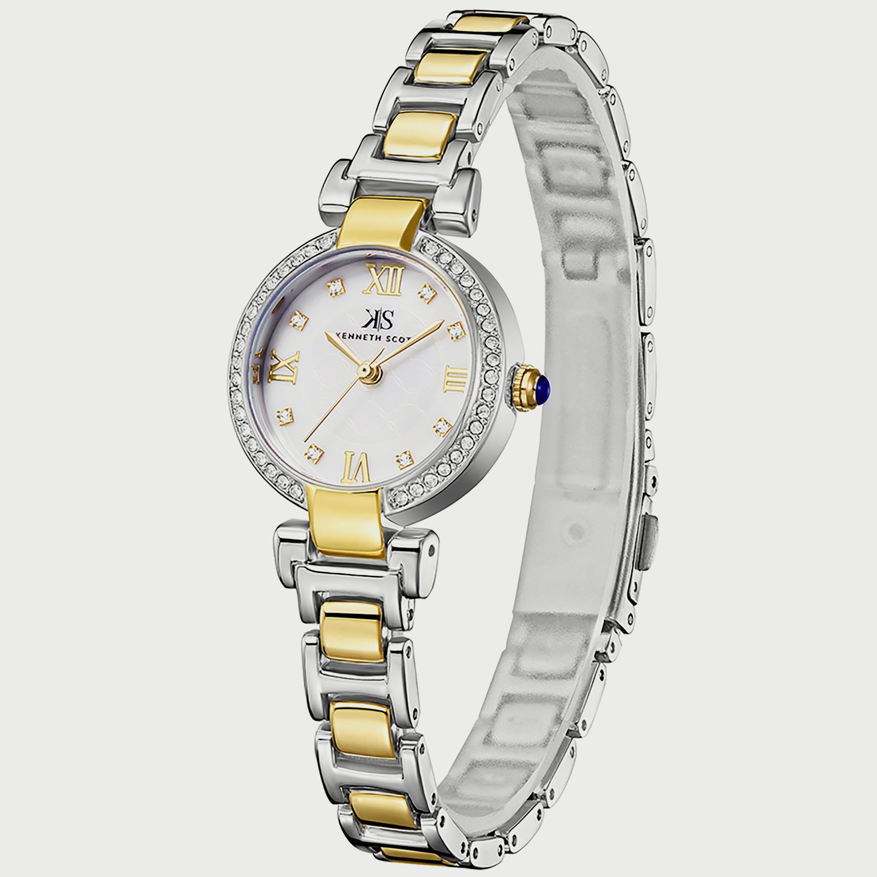 ساعة سوناتا ذهبية ذات انالوج بسوار معدني | 8109YM01-women-watchesandjewellery-watches-image-2